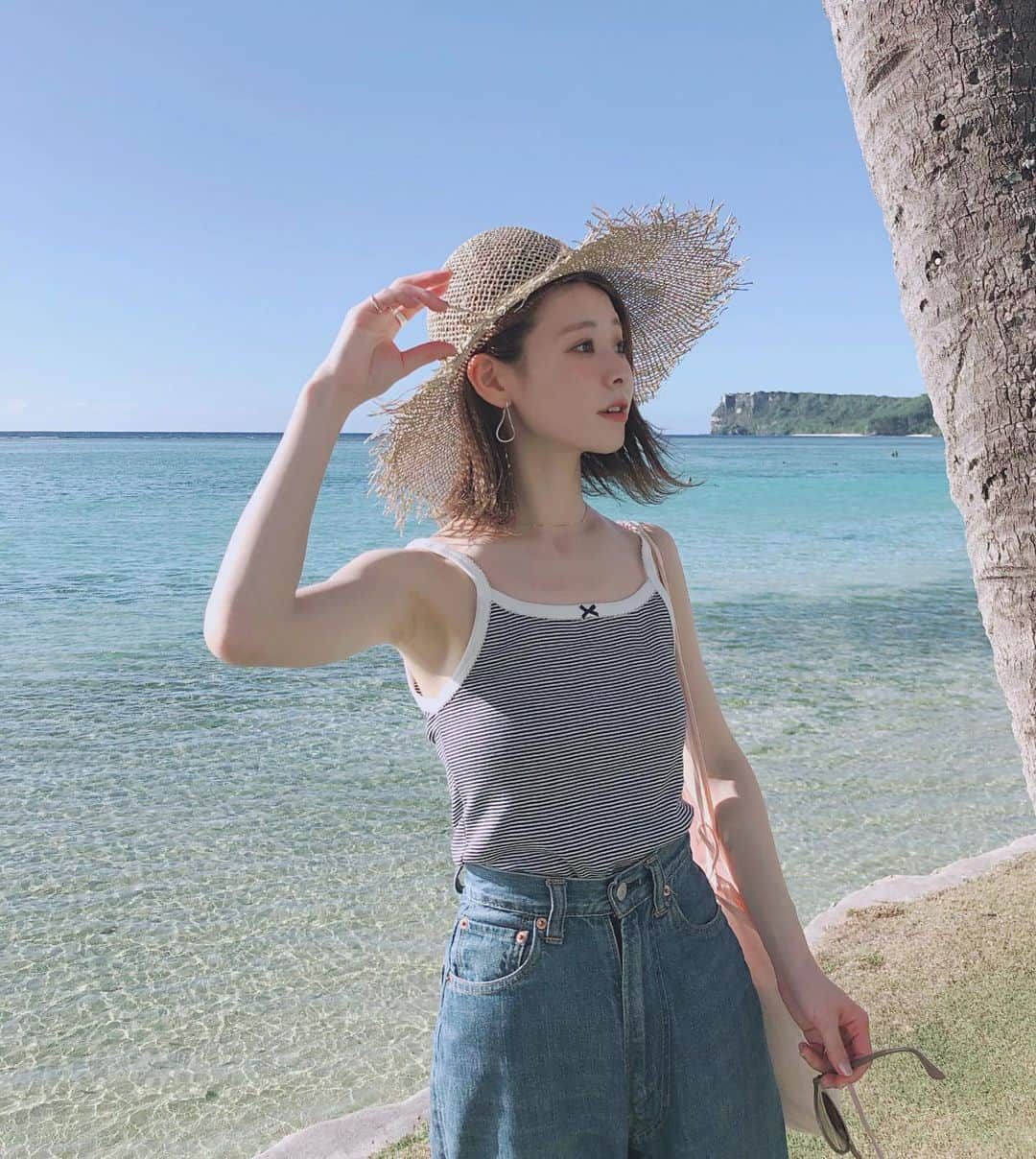 工藤はるかさんのインスタグラム写真 - (工藤はるかInstagram)「ㅤㅤㅤㅤㅤㅤㅤㅤㅤㅤㅤㅤㅤ @petitbateau_jp のキャミソール 着心地よくてかわいくてだいすき ⚓️ これで3セット目♡ ㅤㅤㅤㅤㅤㅤㅤㅤㅤㅤㅤㅤㅤ 紐が長くて胸元が開きすぎになりがちな キャミソールだけど、 プチバトーのはピタッとしてくれて 1枚で着てもかわいくてお気に入り🧺♡ ㅤㅤㅤㅤㅤㅤㅤㅤㅤㅤㅤㅤㅤ #プチバトー #プチバトーキャミ #マリニエール派 #PR」5月15日 19時44分 - har_326