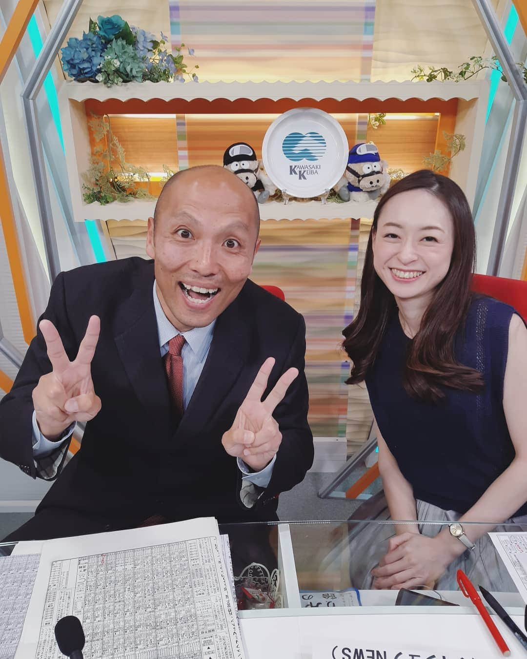 瞳ゆゆさんのインスタグラム写真 - (瞳ゆゆInstagram)「若林さん、おちゃめ😂笑 川崎競馬の前半キャスターでした🐴  前半の2人体制はバタバタであっという間に終わるなぁ。  今日も１日お疲れ様でした😌  #競馬 #川崎競馬場 #川崎マイラーズ #キャスター #宝塚og #アナウンサー #瞳ゆゆ」5月15日 19時51分 - yuyu_hitomi