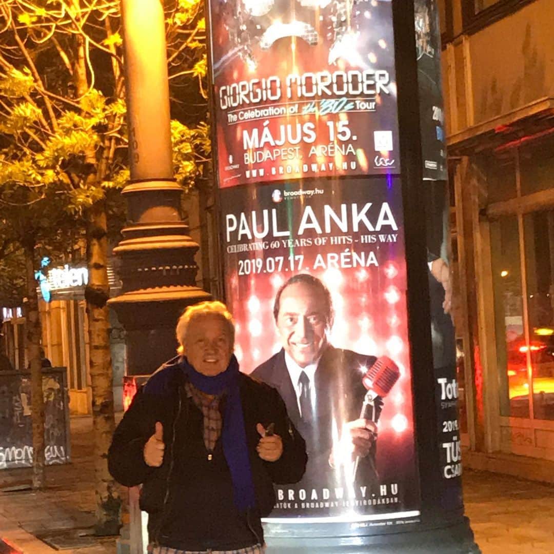 ジョルジオ・モロダーさんのインスタグラム写真 - (ジョルジオ・モロダーInstagram)「@PaulAnka my idol and I in #budapest ....」5月16日 5時54分 - giorgiomoroder