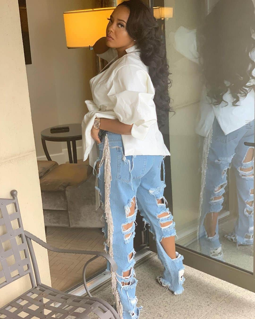 Angela Simmonsさんのインスタグラム写真 - (Angela SimmonsInstagram)「In my own zone ‼️ top @iamcardib collection @fashionnova」5月16日 5時58分 - angelasimmons