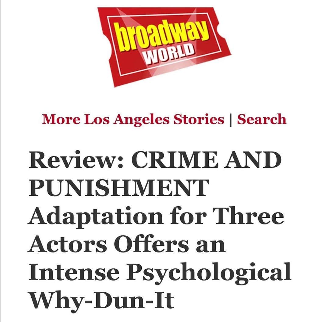 マイケル・トレヴィーノのインスタグラム：「At first I thought posting this review might be doin too much... but then I thought screw it who cares!  This is my first time doing a play and I’m not going to pretend like I wasn’t going to look at any reviews 🤷🏻‍♂️ Feeling so blessed to have been included in this immensely talented group of people. I have come to understand that theatre is a ‘beast’ no matter how large or small the production and this has been one hell of a learning experience. . So thank you Shari Barrett for coming out and supporting us. I’m happy & grateful that someone out there appreciates the work that we’ve been doing for the past couple months. 2 more weekends of shows to go 😁 🎭」