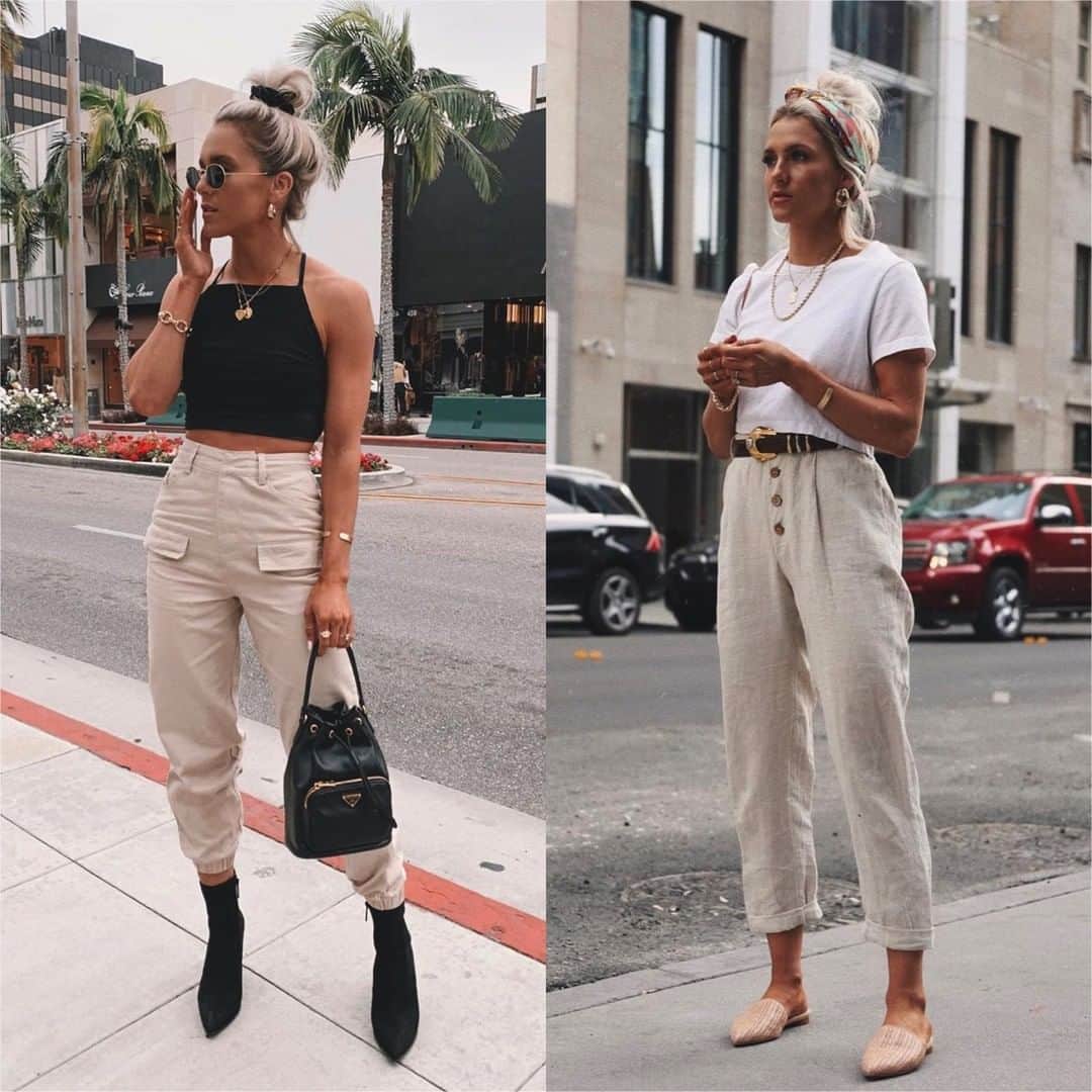 Angel™さんのインスタグラム写真 - (Angel™Instagram)「OOTD. Left or Right??? credit @joandkemp 🎁 Where to Buy the Pants or the Left Outfit? 👉🏻 link in my bio or dress-as.com 👈🏻 (Brand is tagged) . #americanstyle #ootd #outfit #style #fashion #shopping 😍😍 #pants」5月16日 7時00分 - americanstyle