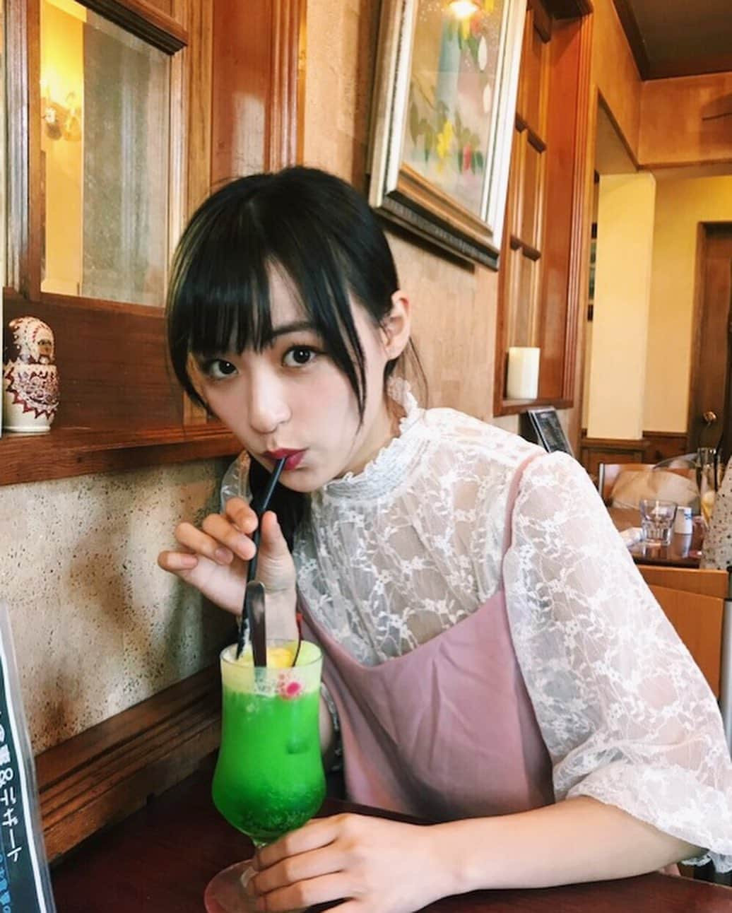 鈴木美羽さんのインスタグラム写真 - (鈴木美羽Instagram)「レトロ喫茶かわいい #喫茶店 #レトロ喫茶店」5月15日 22時19分 - suzukimiu_0414