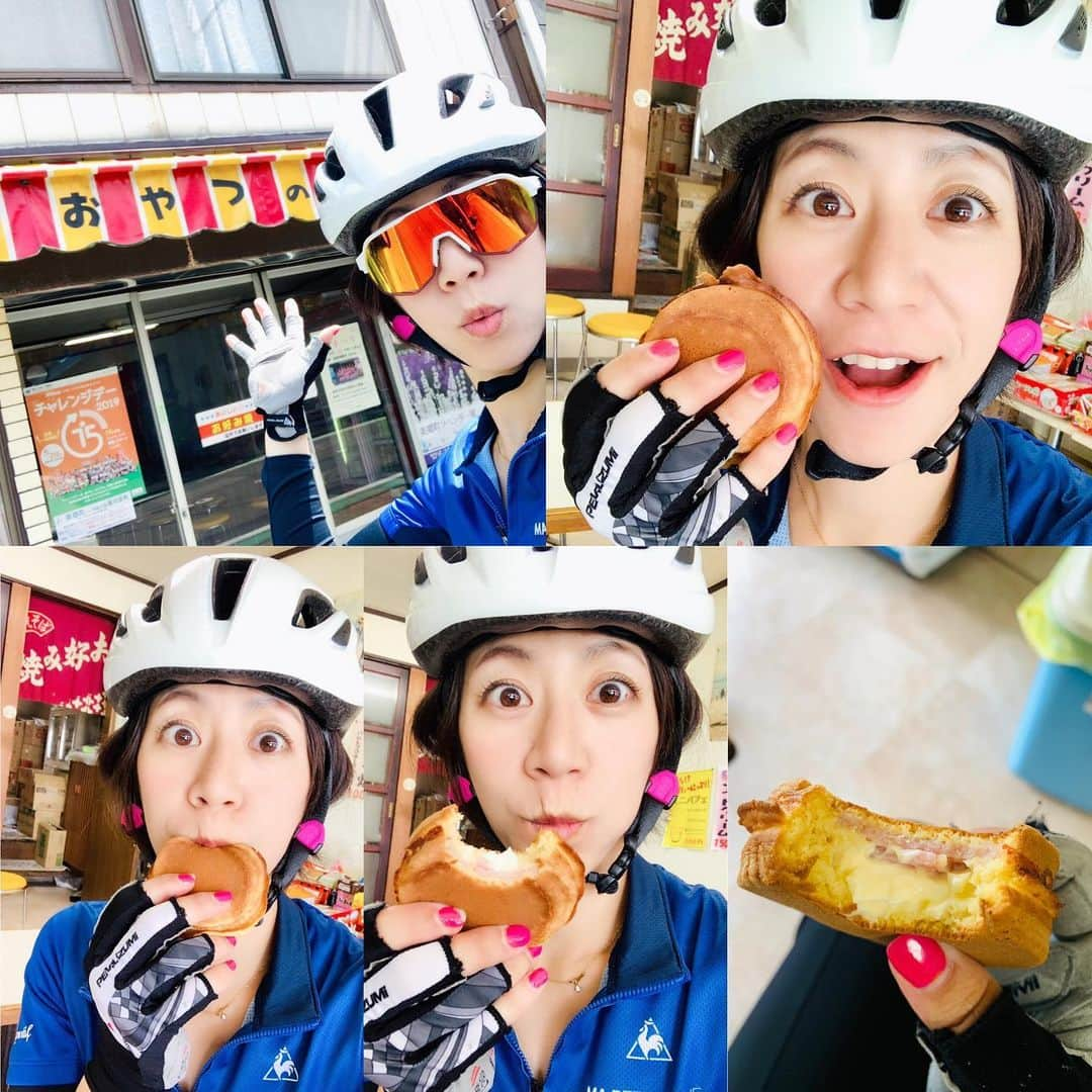 サトウヒロコさんのインスタグラム写真 - (サトウヒロコInstagram)「🚴‍♀️ 秋田ライドの続き。 #オランダ焼。 甘くない大判焼き...うまっ！ ・ #サトウヒロコ #シンガーソングライダー #igdaily  #roadbike #road #ロードバイク #ライド #自転車 #チャリ #自転車部 #チャリ部 #自転車女子 #秋田 #ギター  #オランダ焼」5月15日 22時39分 - satohiroko1208