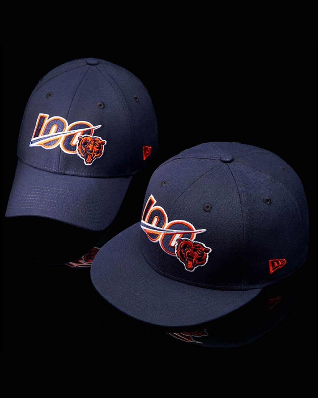 ニューエラ・キャップのインスタグラム：「Da Bears. One of the NFL’s original teams turns 100 this season. Celebrate their centennial at neweracap.com」