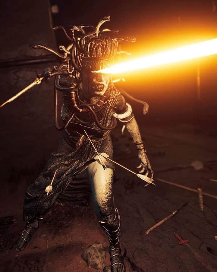 アサシン クリードさんのインスタグラム写真 - (アサシン クリードInstagram)「Come face to face with Medusa herself as you discover a world rich with myths and legends. 📸: @gaming_photo_jack using #acphotomode」5月16日 1時00分 - assassinscreed