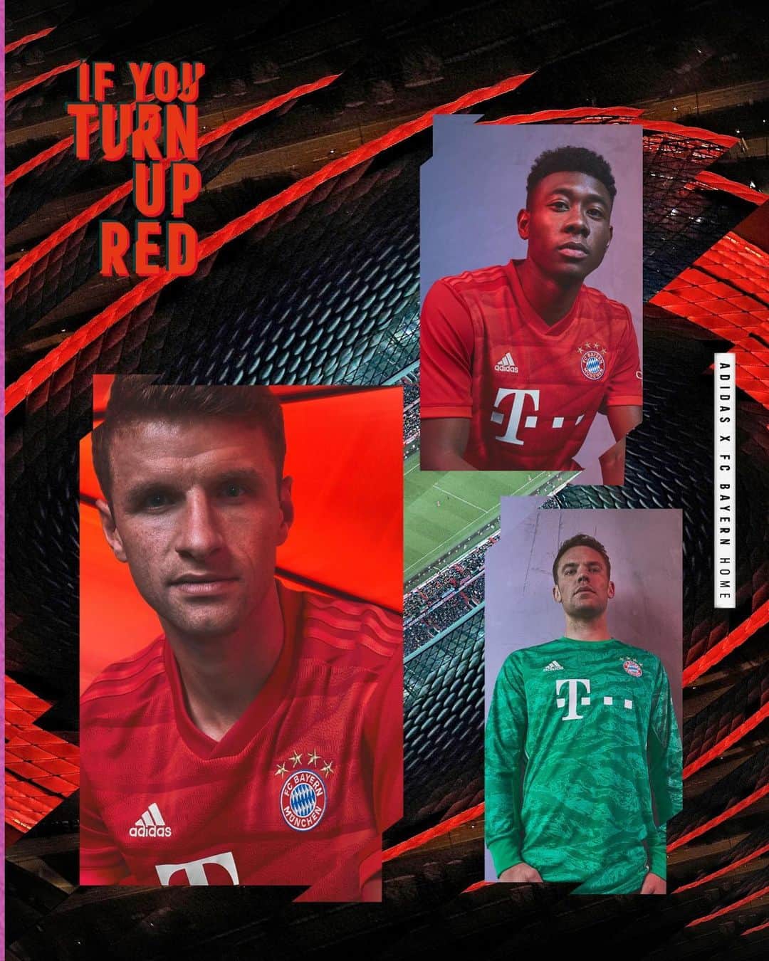 バイエルン・ミュンヘンさんのインスタグラム写真 - (バイエルン・ミュンヘンInstagram)「♦️ Don’t just wear it. Become part of what it represents. #IfYouTurnUpRed ♦️ @adidasfootball @esmuellert @da_27 @manuelneuer  Get your new FC Bayern home jersey. Link in bio! 🔗」5月16日 1時00分 - fcbayern