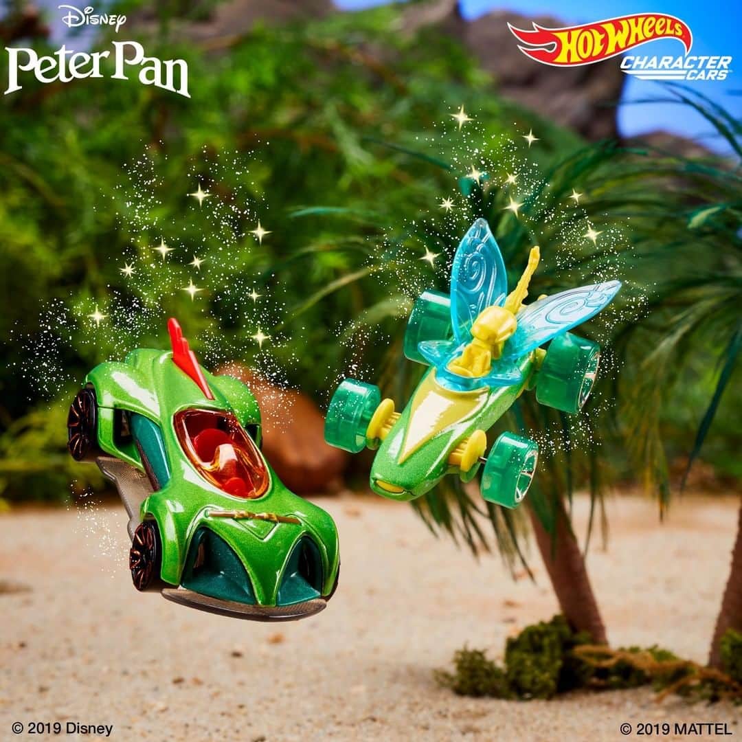 Hot Wheelsさんのインスタグラム写真 - (Hot WheelsInstagram)「With a little bit of pixie dust you can fly with these amazing Peter Pan and Tinker Bell Character Cars! ✨✨ #Disney #HotWheels #PeterPan」5月16日 1時23分 - hotwheelsofficial