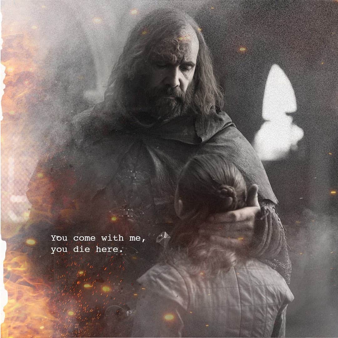 ゲーム・オブ・スローンズのインスタグラム：「You come with me, you die here. #GameofThrones」