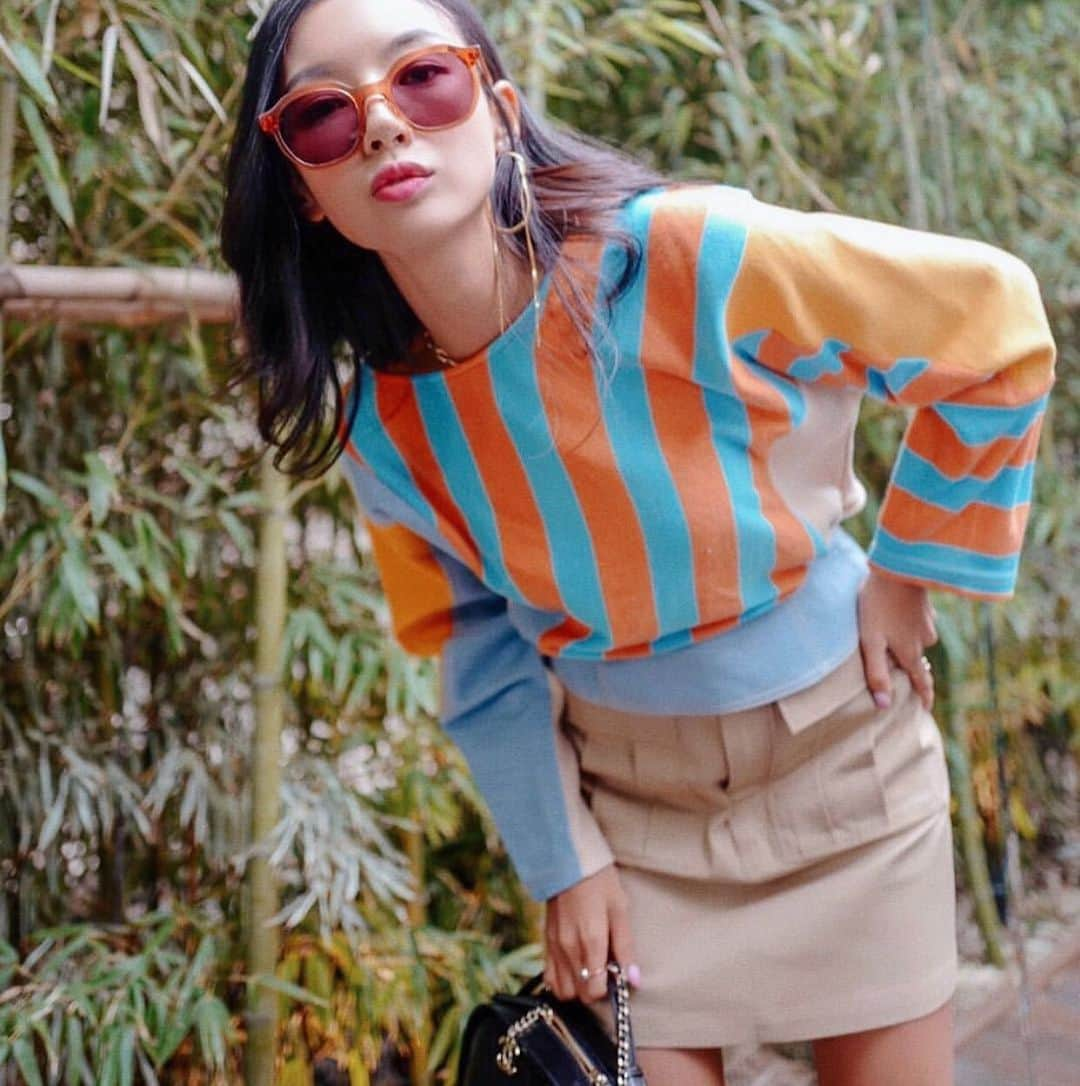 LIECOLLECTIONさんのインスタグラム写真 - (LIECOLLECTIONInstagram)「Make a Statement in Stripes: Shop the Diagonal Stripe Denim Pullover for a bold addition to your Spring Wardrobe ⚡️ @2youngs  #liecollection #newcollection #sunnyday #LIElook #bold  #ss19look #repost #daylook #collection #LIE #look #ss19 #lielook #outfitdujour #stripes #denim #spring #summer #outfitdujour」5月16日 2時26分 - liecollection_