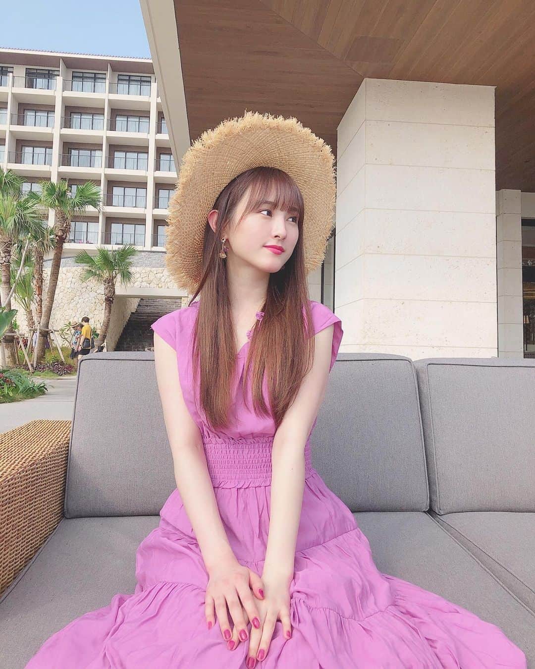 のインスタグラム：「#沖縄にすぐ染まる女」