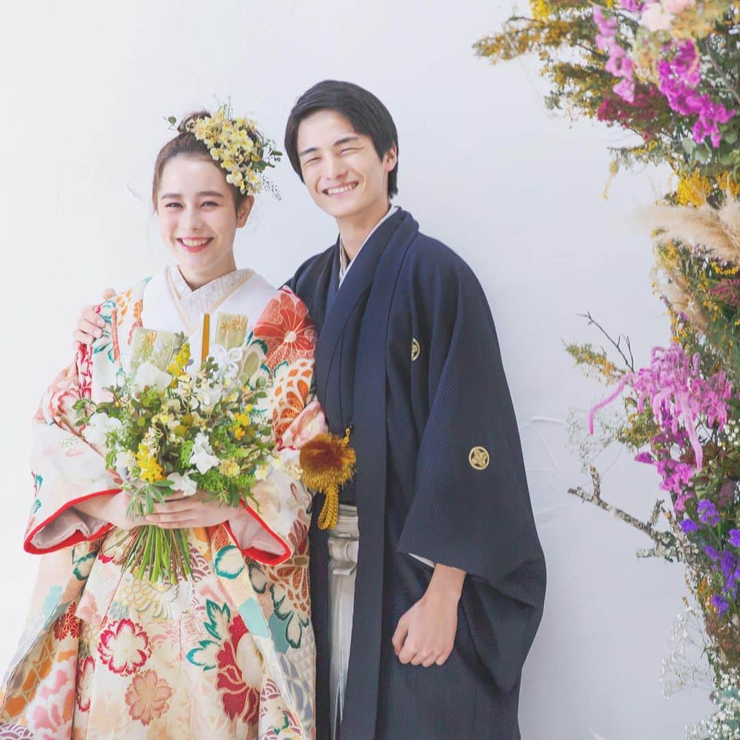 CLAIREのインスタグラム：「ニコニコsmile✨ ・ @clairebridalstudio」