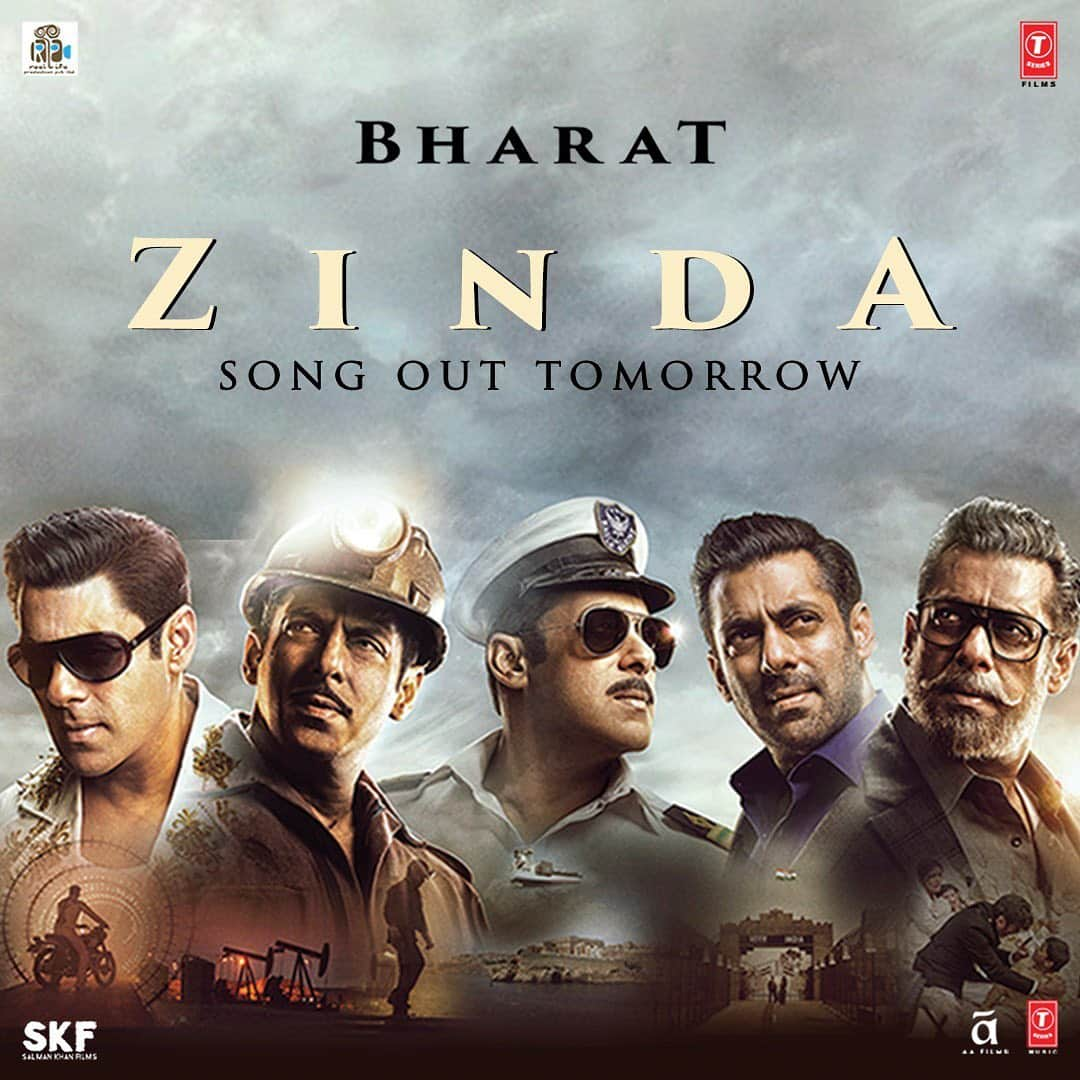 サルマン・カーンさんのインスタグラム写真 - (サルマン・カーンInstagram)「Zinda hoon main tujhme, tujhme rahoonga zinda! #ZindaSongOutTomorrow  @bharat_thefilm @aliabbaszafar @atulreellife #BhushanKumar @katrinakaif @tabutiful @apnabhidu @sonalikul @dishapatani @whosunilgrover @norafatehi @iaasifsheikhofficial #JuliusPackiam @vishaldadlani @nikhilnamit @reellifeproduction @skfilmsofficial @tseries.official」5月16日 15時30分 - beingsalmankhan