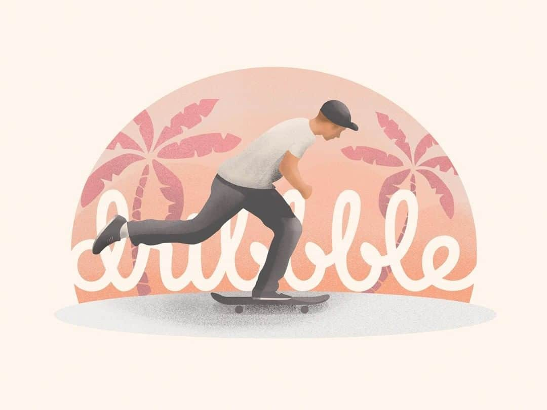 Dribbbleさんのインスタグラム写真 - (DribbbleInstagram)「Kick flip on over! My First Shot by @arthurchelm⠀ ⠀ #dribbbledebut #dribbble #dribbblers」5月16日 8時30分 - dribbble