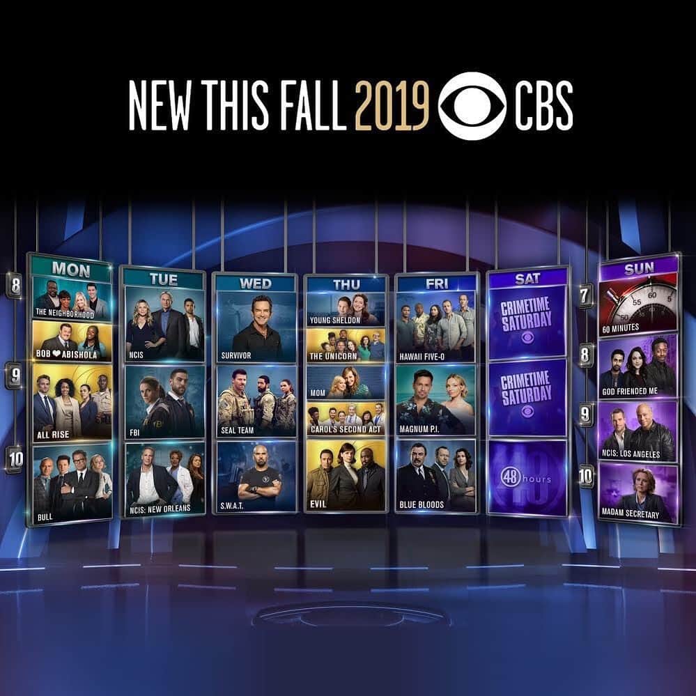 CBSさんのインスタグラム写真 - (CBSInstagram)「It’s not even Summer and we’re ready for Fall. Check out the new Fall 2019 CBS lineup!」5月16日 8時27分 - cbstv
