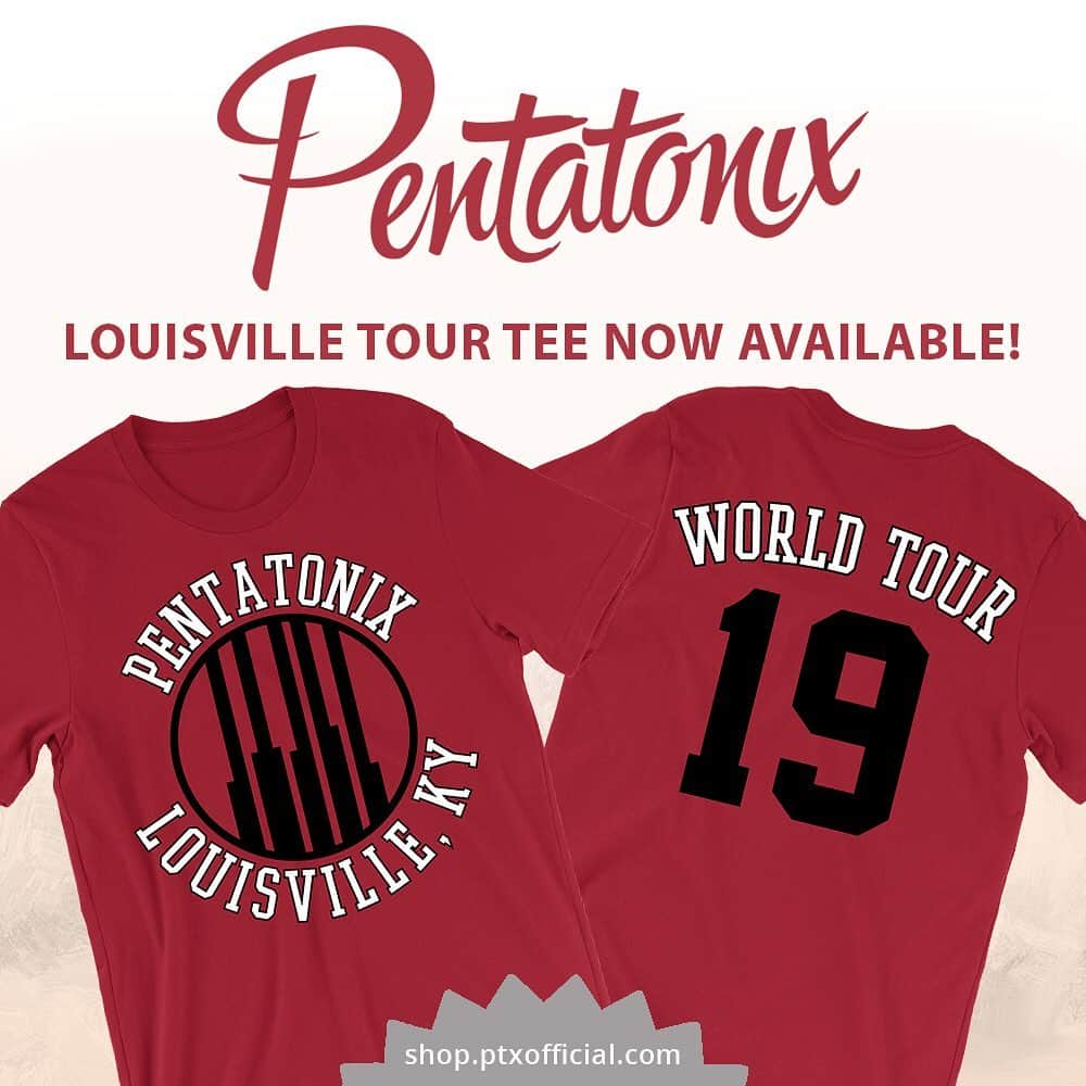 ペンタトニックスさんのインスタグラム写真 - (ペンタトニックスInstagram)「LOUISVILLE! It's your turn to represent your city at our upcoming #PTXTheWorldTour show with our @GoCards PTX tour merch! Make sure to submit your order by TOMORROW to receive it in time for the show! ORDER IT HERE: https://shop.ptxofficial.com/」5月16日 8時58分 - ptxofficial