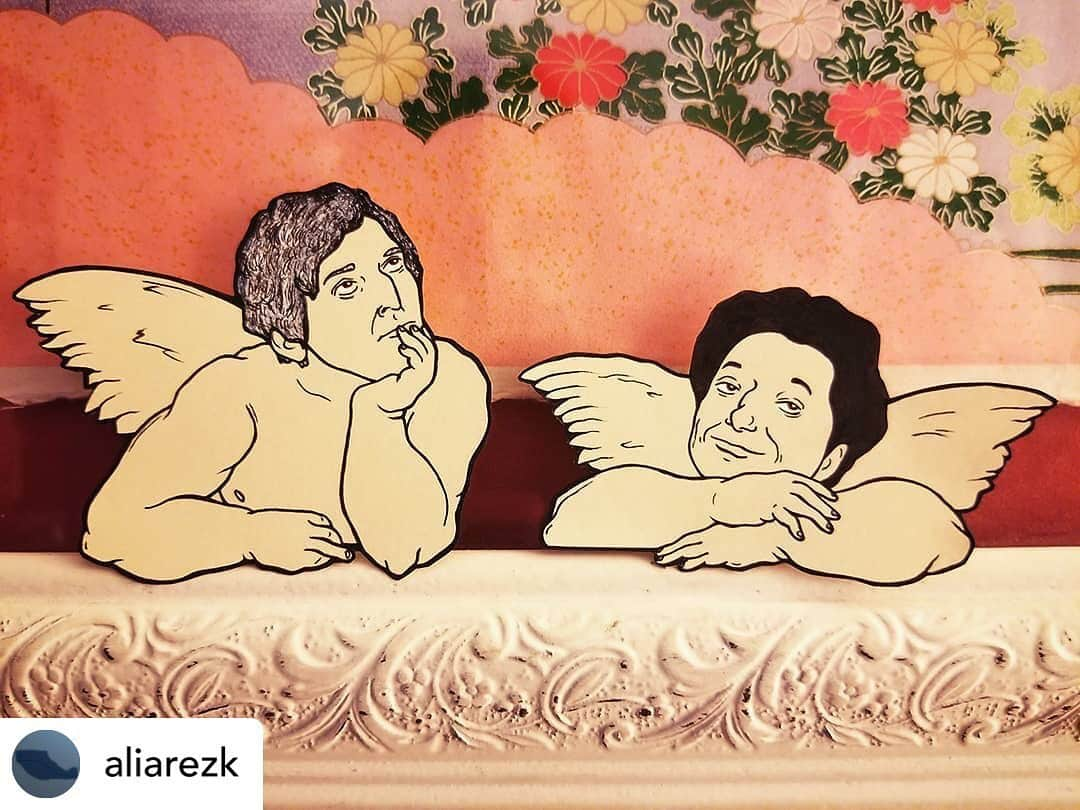 ベン・シュワルツさんのインスタグラム写真 - (ベン・シュワルツInstagram)「A couple of improv cherubs. Amazing job @aliarezk!」5月16日 10時12分 - rejectedjokes