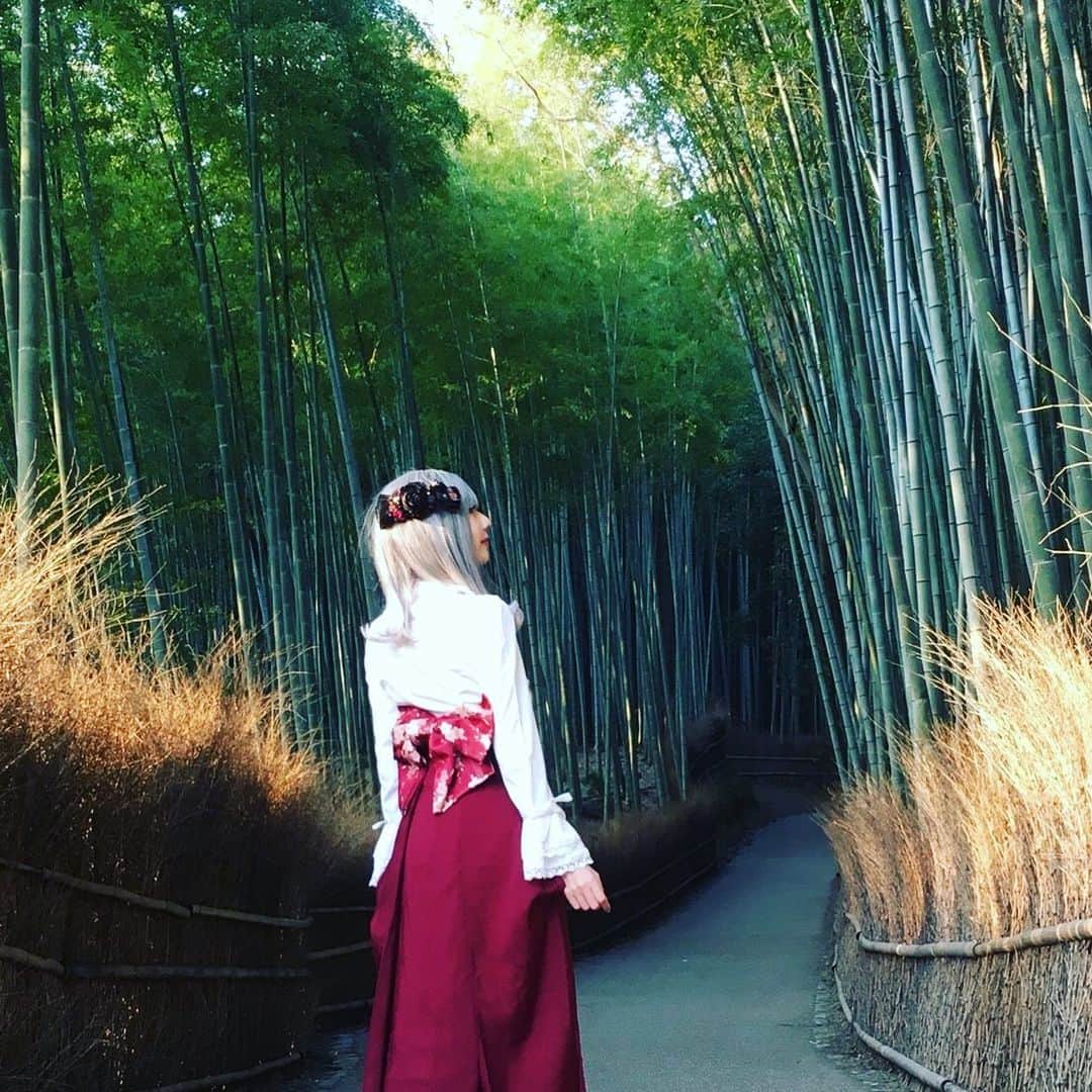 渚のインスタグラム：「嵐山はほんとまた行きたいところの１つ。この前行った時は雨降ってたんだ☔️ #kyoto #京都 #嵐山 #arashiyama #portrait」