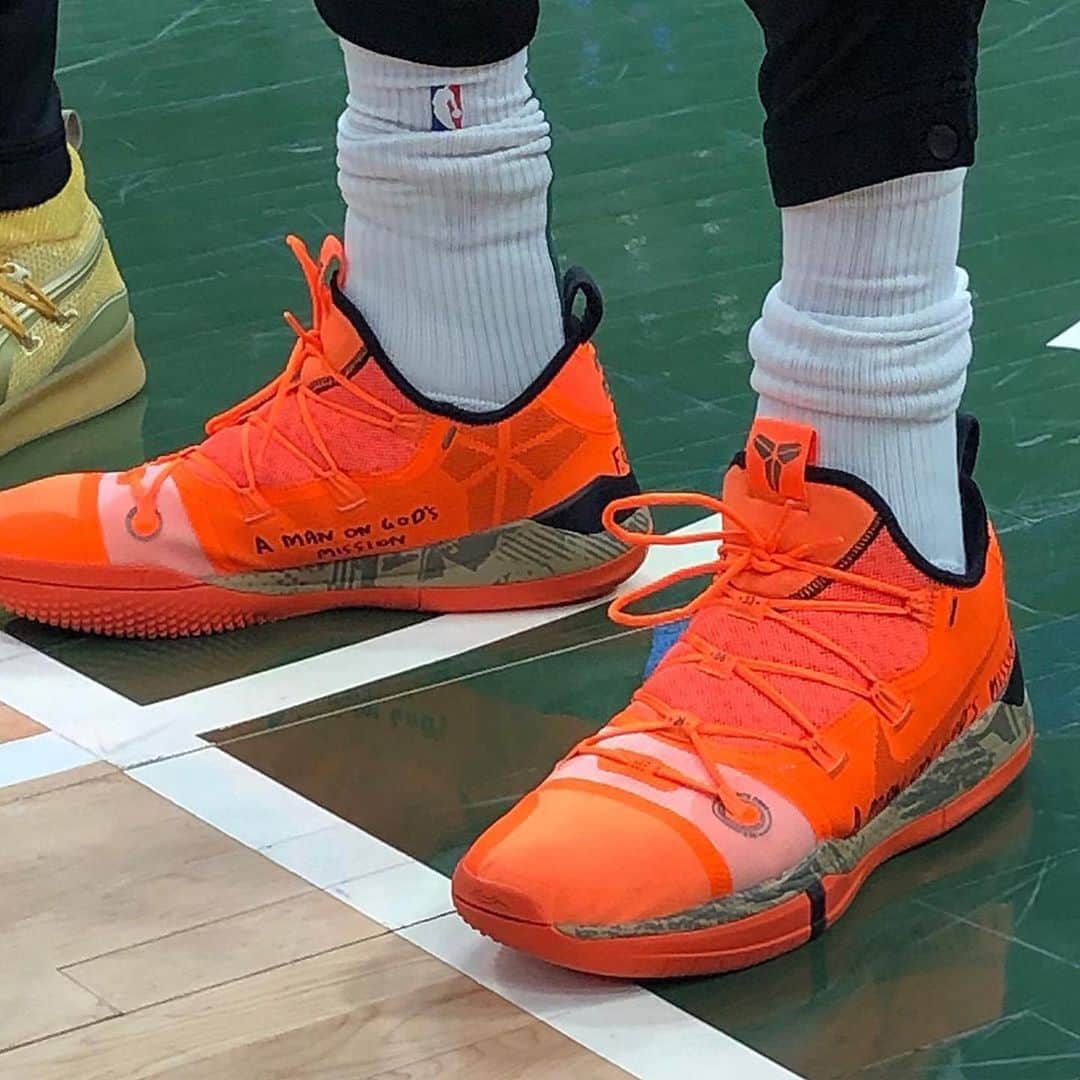 Nice Kicksさんのインスタグラム写真 - (Nice KicksInstagram)「@giannis_an34 laced up in @nike Kobe AD for Game 1 of the Eastern Conference Finals #kicksoncourt」5月16日 12時43分 - nicekicks