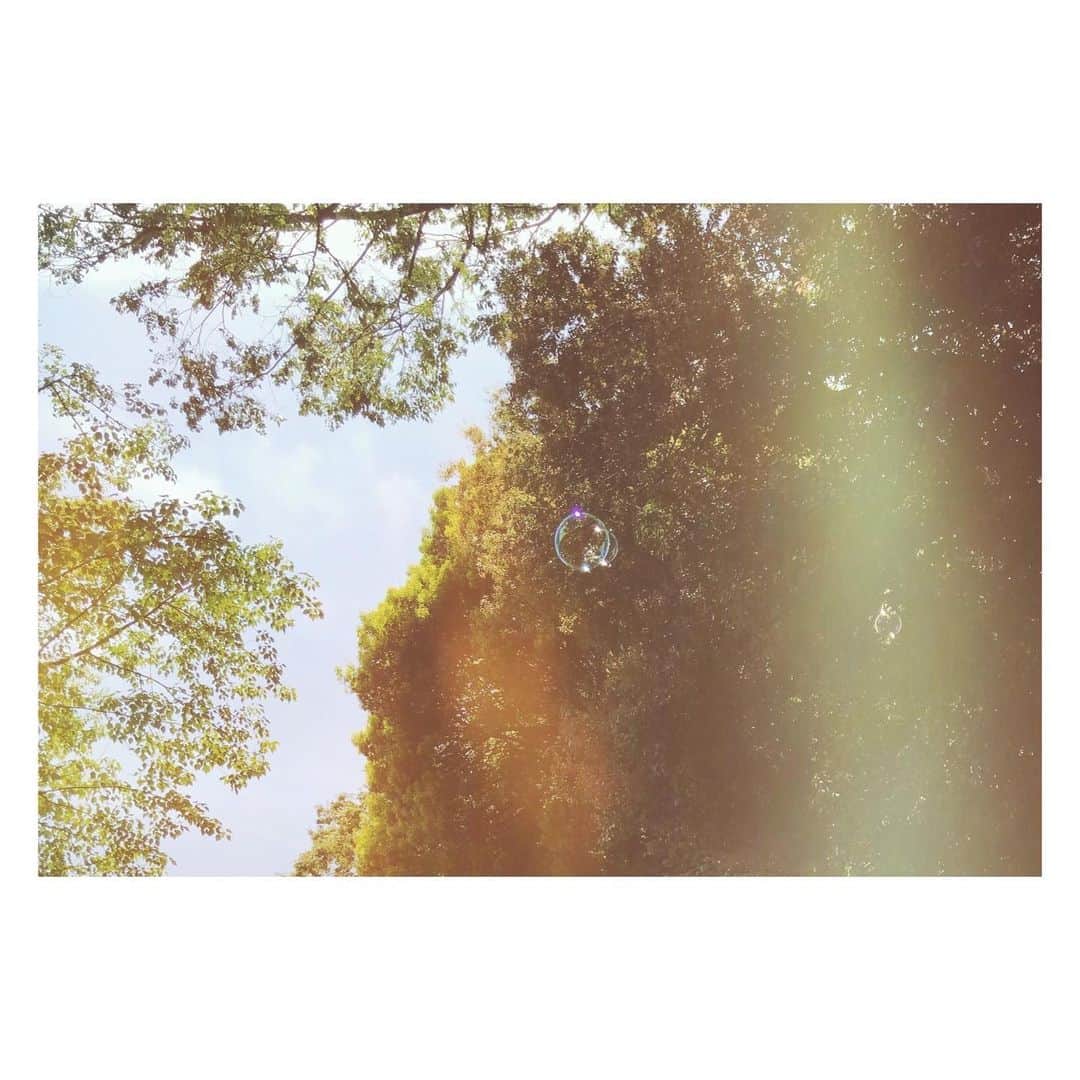 大塚愛さんのインスタグラム写真 - (大塚愛Instagram)「しゃぼん玉。 しょぼんとしたもの包んで ふわっとあがって 割れて消えちゃえ。  AIO　#森 #で #しゃぼん玉」5月16日 12時48分 - aiotsuka_official