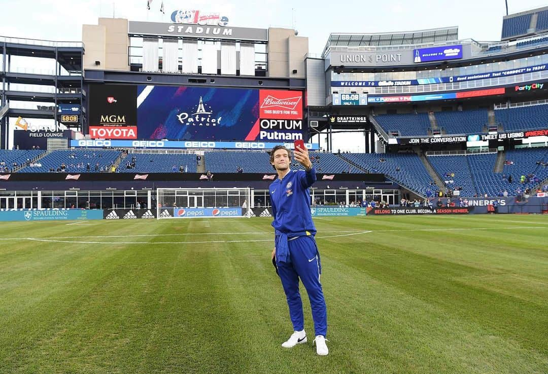 マルコス・アロンソ・メンドーサさんのインスタグラム写真 - (マルコス・アロンソ・メンドーサInstagram)「Great atmosphere at the Gilette Stadium. More than 4 mill $ raised to fight against antisemitism. Thank you Boston! #finalwhistleonhate」5月16日 13時18分 - marcosalonso28