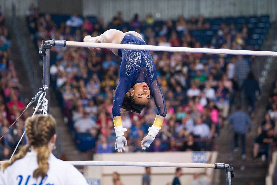 Inside Gymnasticsさんのインスタグラム写真 - (Inside GymnasticsInstagram)「Missing NCAA season? Us too!!! So, we thought we'd put up a photo we love of @margzetta #flying 💙💛💙💛 #ncaagym #gymnastics @uclagymnastics  Subscribe now for our NCAA issue at ShopInsideNation.com  Photo by Lloyd Smith」5月17日 1時54分 - insidegym