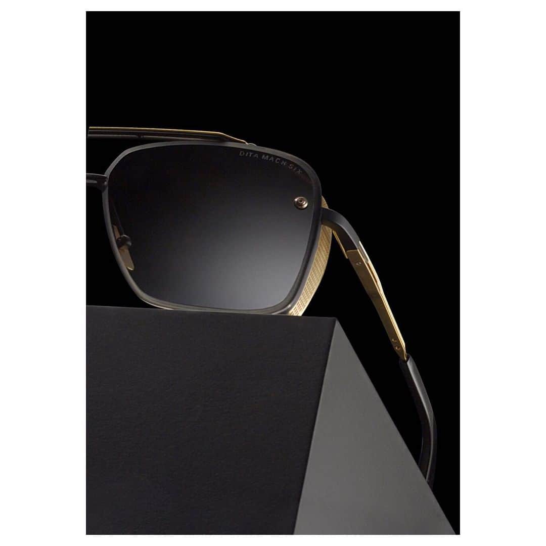 ディタのインスタグラム：「The DITA Mach-Six Limited Edition is stripped of ornamentation and obsessed with the details. It represents the culmination of a two-year design review that reaffirms DITA’s obsession with automotive design and the art of speed. Shop now at dita.com and DITA Flagships — link in bio #DITAeyewear #DITAsunglasses」