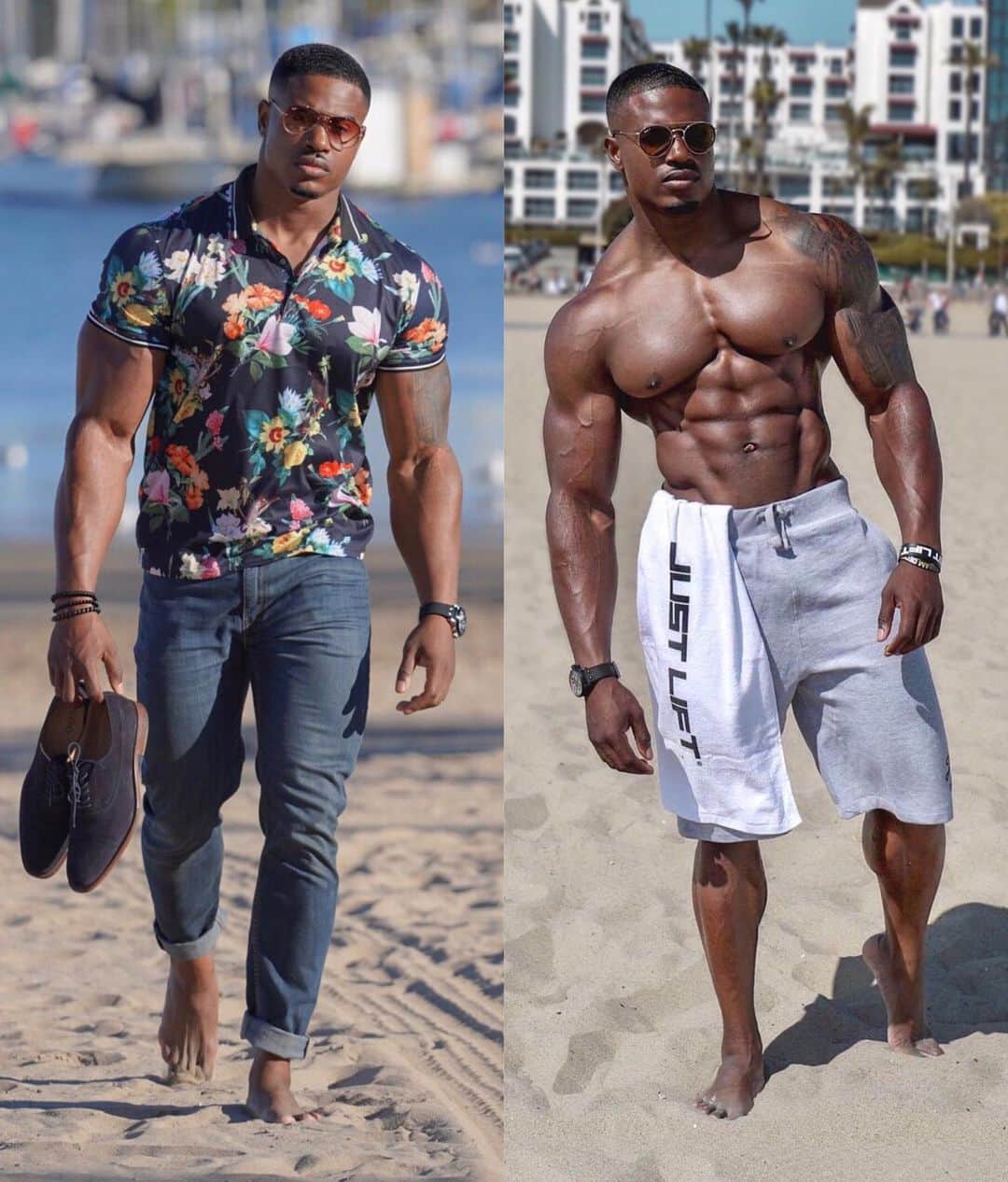 Simeon Pandaさんのインスタグラム写真 - (Simeon PandaInstagram)「Life feels better with sand between your toes 👌🏾🏝 📲 You can download my full training routines at SIMEONPANDA.COM or watch free training routines and tips at YouTube.com/simeonpanda 👊🏾 #simeonpanda #beach」5月17日 0時34分 - simeonpanda