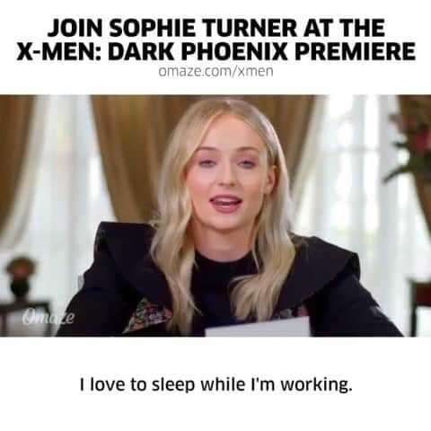 ソフィー・ターナーのインスタグラム：「You could join us at the Dark Phoenix premiere! We will fly you out, put you up in a hotel and we will help you figure out your mutant superpower. For your chance to win, go to omaze.com/sophie #onlyatomaze @omazeworld」