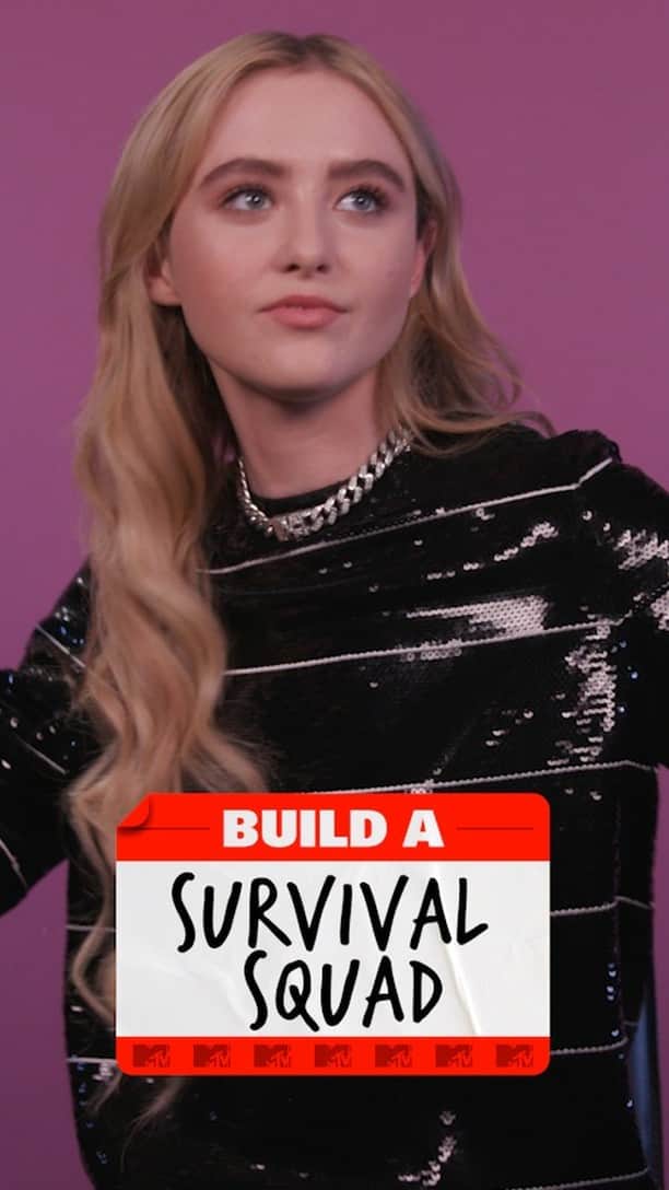 のインスタグラム：「@thesociety's Allie AKA @kathrynnewton builds her own version of a survival squad, including Taylor Swift, some of her cast mates, and more!」