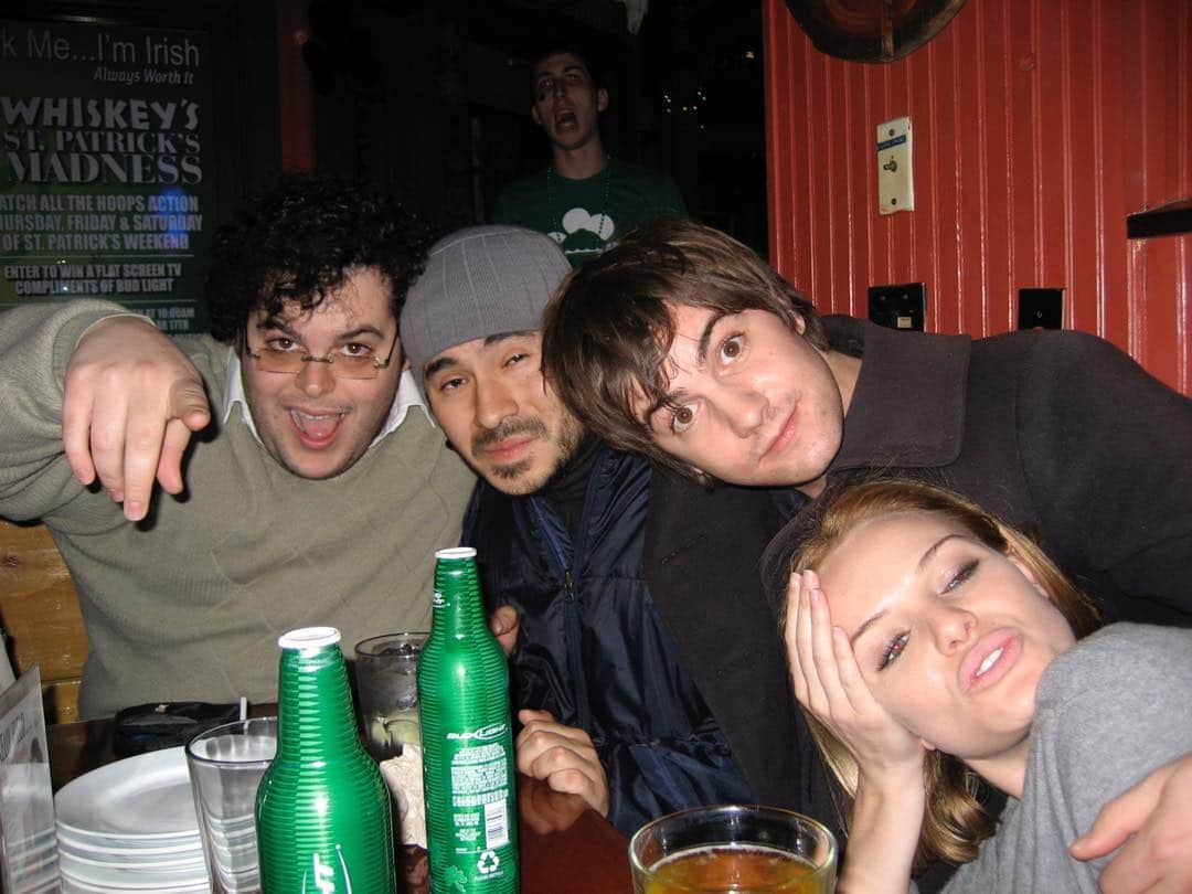 ジョシュ・ギャッドさんのインスタグラム写真 - (ジョシュ・ギャッドInstagram)「#tbt - just found this gem from the set of #21 - it’s just a standard shot of 4 sober actors enjoying Saint Patrick’s Day in Boston.」5月16日 17時23分 - joshgad