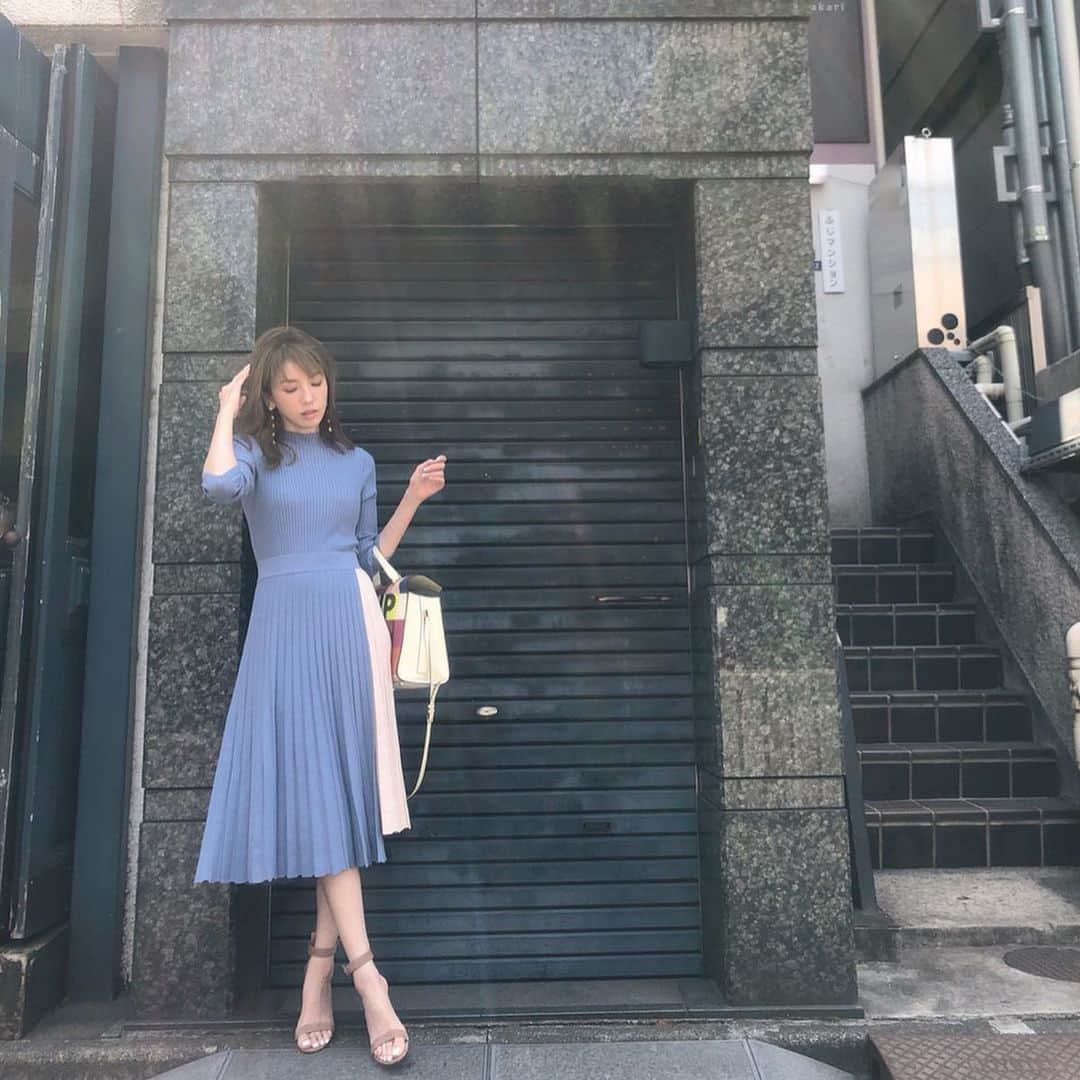 美香さんのインスタグラム写真 - (美香Instagram)「💙しふく💙 ワンピース…#frayid  バッグ…#valextra  シューズ…#gianvitorossi」5月16日 17時36分 - mikaofficial99