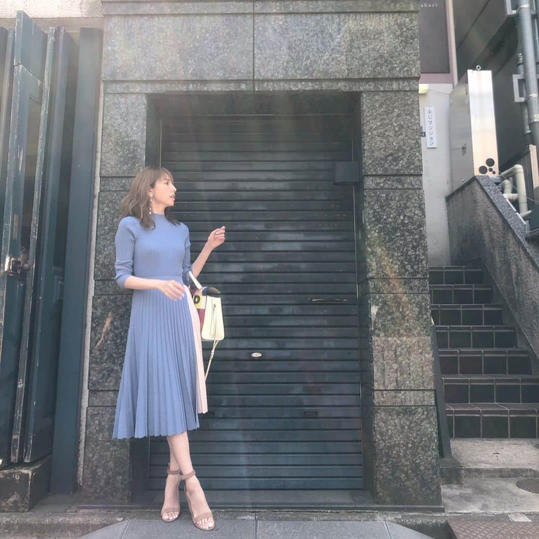 美香さんのインスタグラム写真 - (美香Instagram)「💙しふく💙 ワンピース…#frayid  バッグ…#valextra  シューズ…#gianvitorossi」5月16日 17時36分 - mikaofficial99