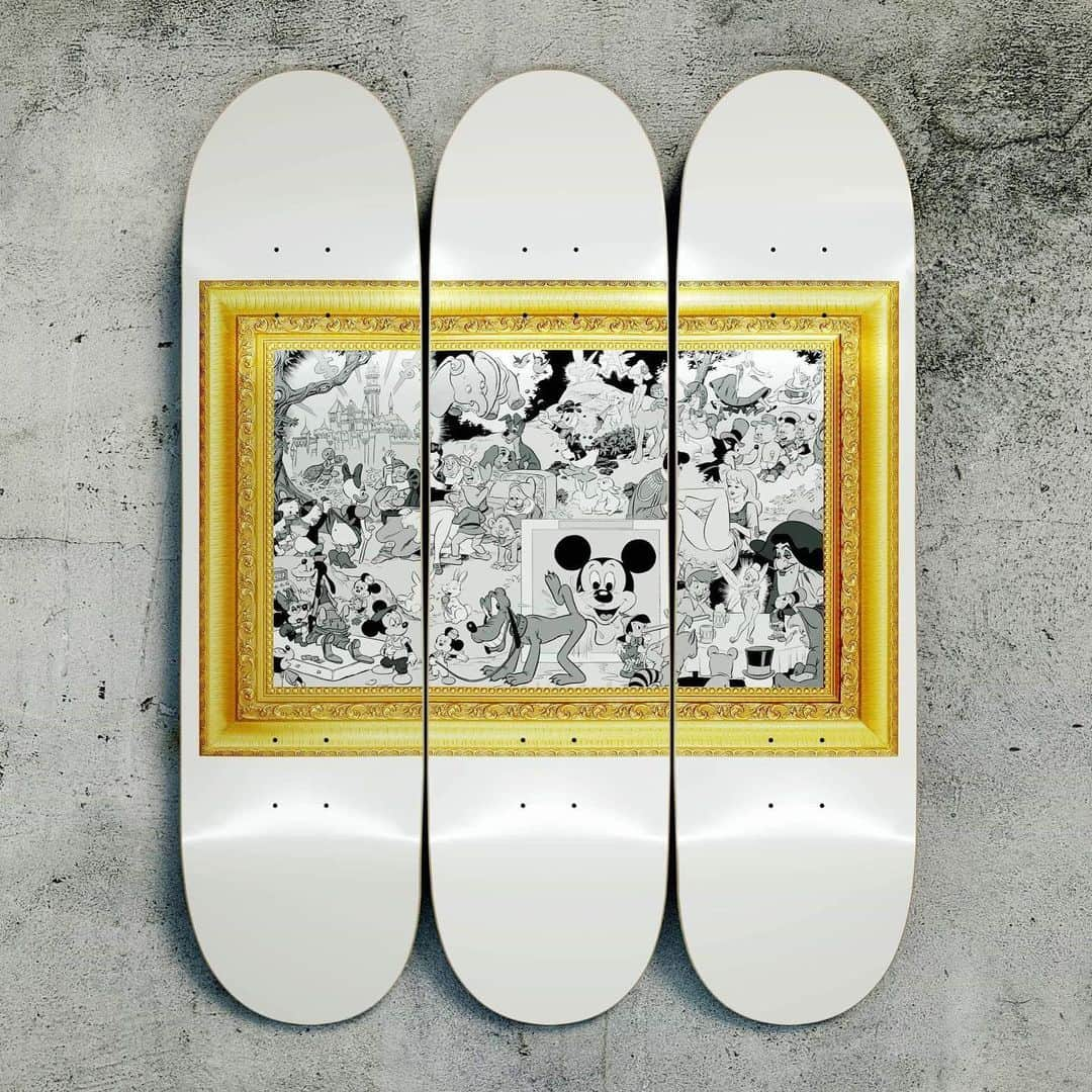 HYPEBEASTさんのインスタグラム写真 - (HYPEBEASTInstagram)「@hypebeastart: Wally Wood‘s 1967 ‘The Disneyland Memorial Orgy’ is now available in a limited-edition run of 80 skateboard triptychs. The artwork is available now as a full set for €279 EUR (approx. $312 USD) over at @boom_art_com. Head on over to purchase one while stocks last. Photo: Boom-art」5月16日 17時42分 - hypebeast