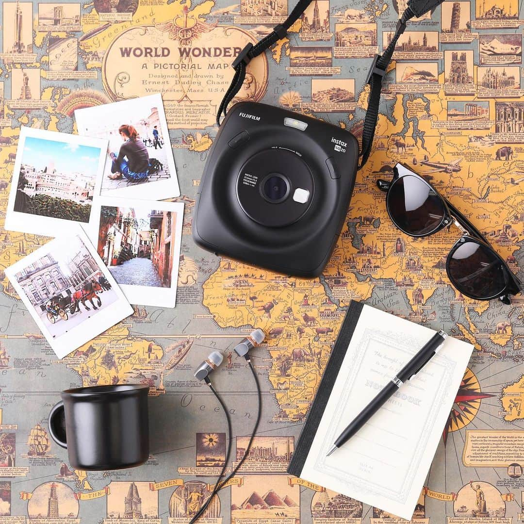 Fujifilm instaxさんのインスタグラム写真 - (Fujifilm instaxInstagram)「.﻿ 5月16日は「旅の日」﻿ ﻿ みなさんはこのGW、どんなところへ旅しましたか？﻿ 持っているだけでスタイリッシュに決まるSQ20を、これからも色々な場所へ連れて行ってくださいね♪﻿ ﻿ みなさんも旅へ連れて行ったチェキやその様子を #instaxlife でぜひ投稿してください。﻿ 素敵な写真は、本アカウントにてご紹介をさせて頂きます！﻿ ﻿ 「instaxLifeプロジェクト」の詳細はこちらから☞https://instax.jp/instaxlifeproject/﻿ ﻿ #instax #instaxcamera #instaxsquare #SQ20 #cheki #チェキスクエア #チェキ #FUJIFILM #富士フイルム #旅の日 #黒 #海外旅行 #置き画くら部 #色集めごっこ #チェキのある生活 #instaxlife #マイチェキ」5月16日 18時01分 - cheki_instax