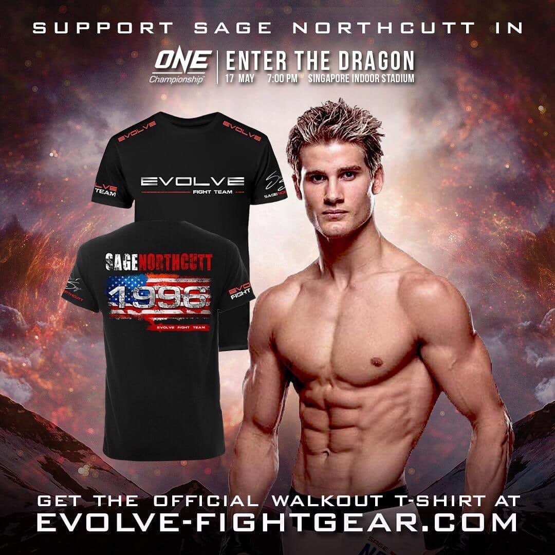 セージ・ノースカットさんのインスタグラム写真 - (セージ・ノースカットInstagram)「You can get my One Championship walkout shirt at Evolve-Fightgear.com」5月16日 18時11分 - supersagenorthcutt