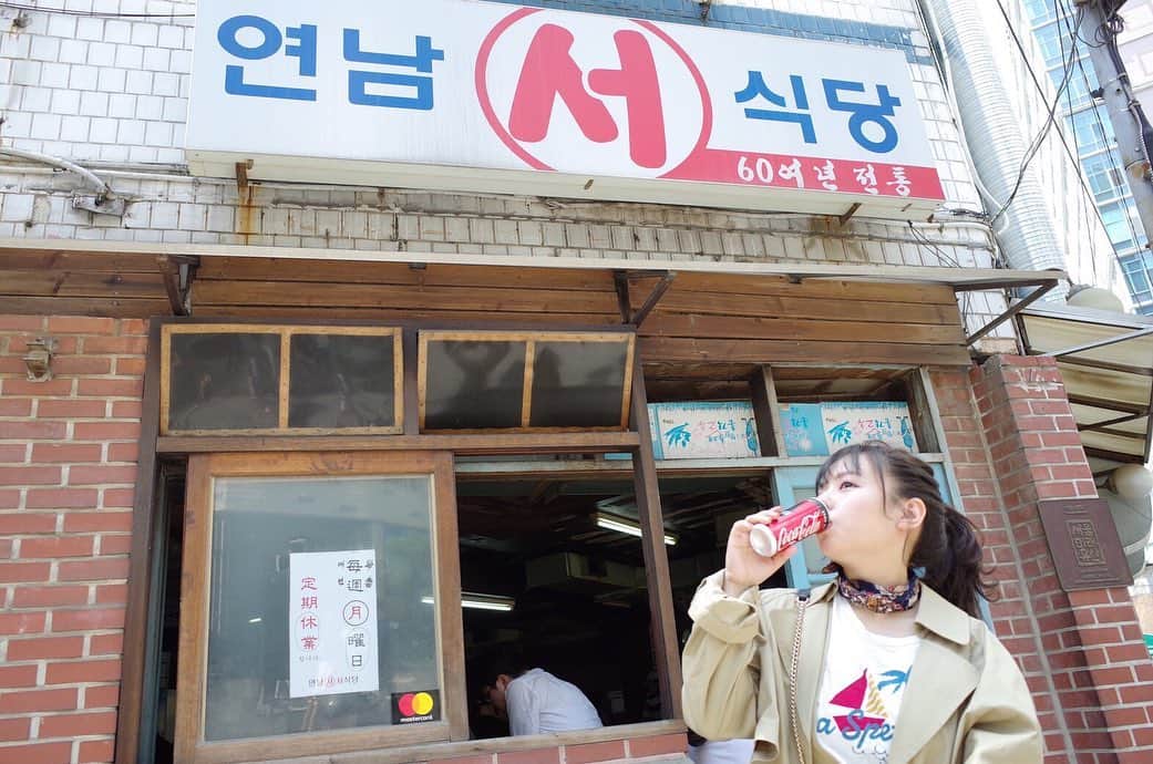 山田菜々さんのインスタグラム写真 - (山田菜々Instagram)「さっき一緒に載せようと思ったのに忘れた😨！ 外観ないと参考にならないよね。。😂笑  #韓国 #ソウル #明洞 #韓国旅行 #やまだtrip #soul #camera #GRⅡ #🇰🇷 #延南ソ食堂」5月16日 19時49分 - tannana.yamada