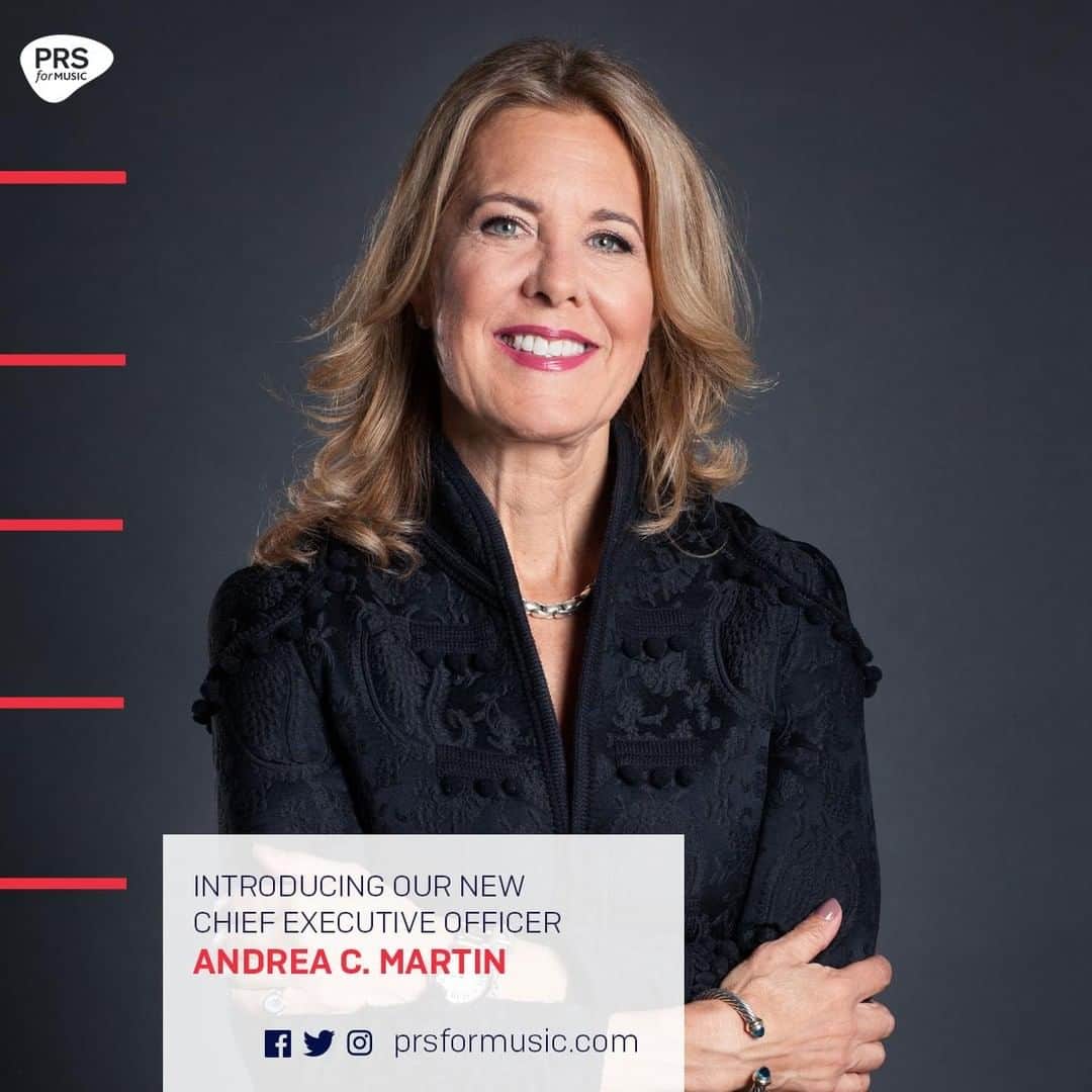 PRS for Musicさんのインスタグラム写真 - (PRS for MusicInstagram)「We are thrilled to announce the appointment of our new Chief Executive.  Andrea C. Martin will take up the post from 17 June 2019 http://prs.info/TQlU50ues2K」5月16日 20時00分 - prsformusic