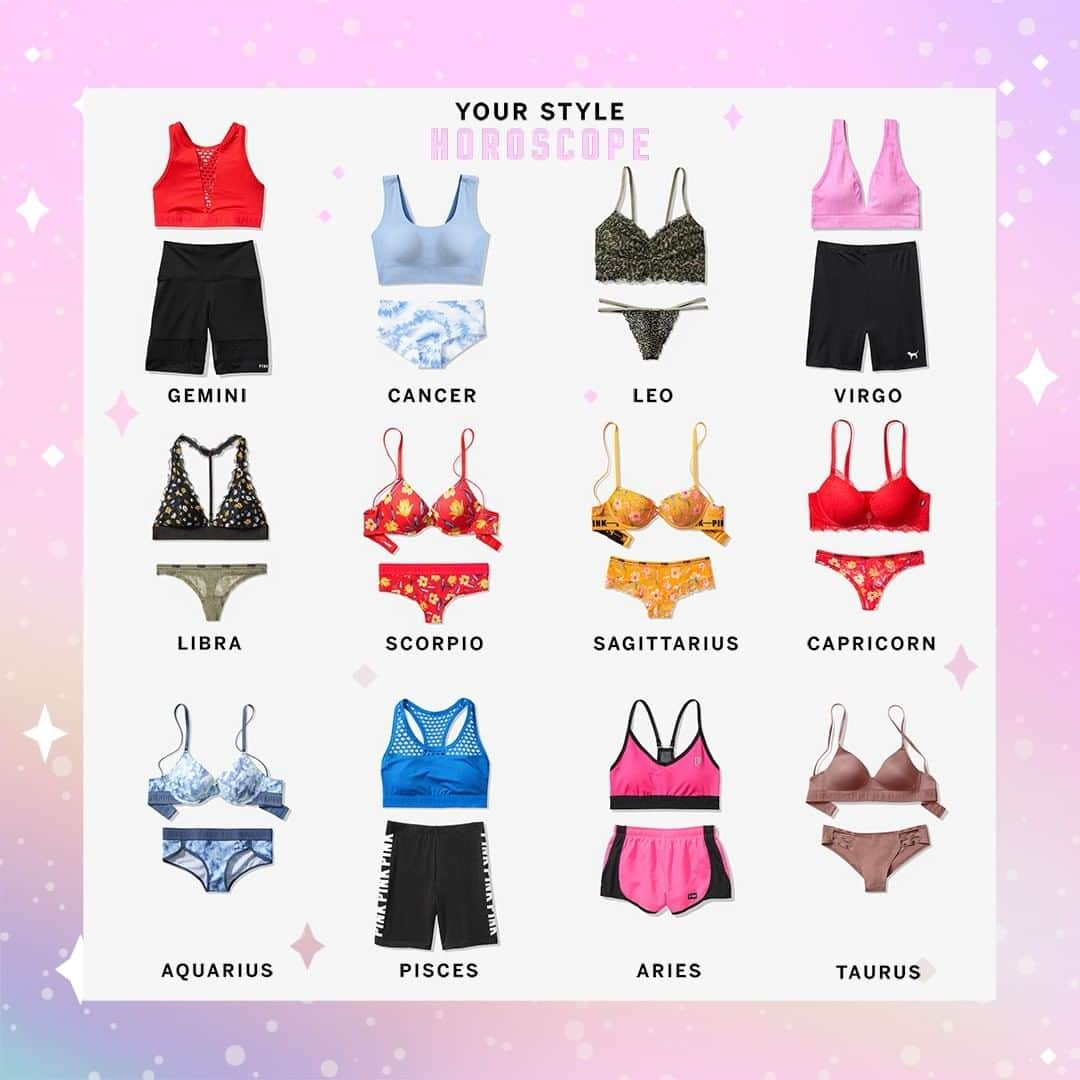 Victoria's Secret PINKさんのインスタグラム写真 - (Victoria's Secret PINKInstagram)「Comment your zodiac sign below!」5月17日 2時00分 - vspink