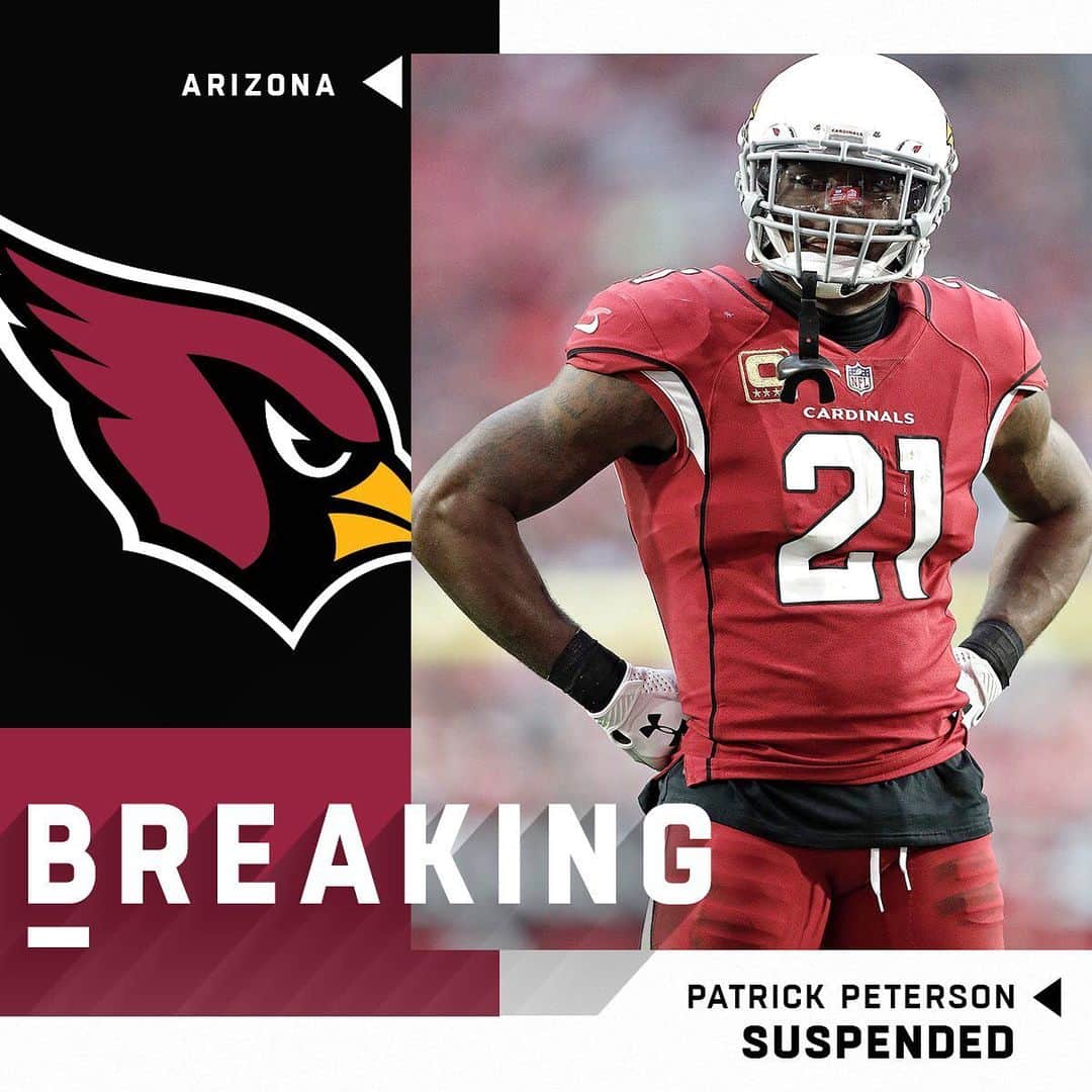 NFLさんのインスタグラム写真 - (NFLInstagram)「Cardinals CB Patrick Peterson will be suspended for the first 6 games of the 2019 season for violating the NFL's performance-enhancing drug policy. (via @rapsheet) 📷: Greg Trott/AP」5月17日 2時04分 - nfl