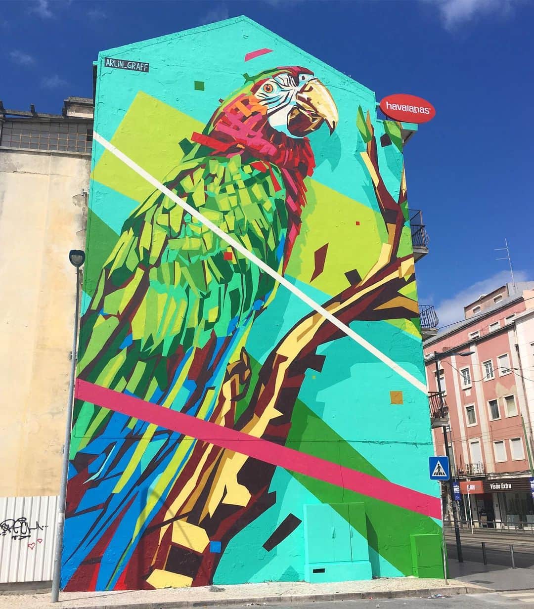 Havaianas Europeさんのインスタグラム写真 - (Havaianas EuropeInstagram)「#Brazilian #streetartist @arlin_graff  finished his #amazing @institutoipe wall in #Lisbon , raising awareness of endangered species of the #amazonrainforest and celebrating 15 years of #havaianasipe partnership. Check our highlight for the full story. #graffiti #instagraffiti #havaianasart #streetart」5月16日 21時19分 - havaianaseurope