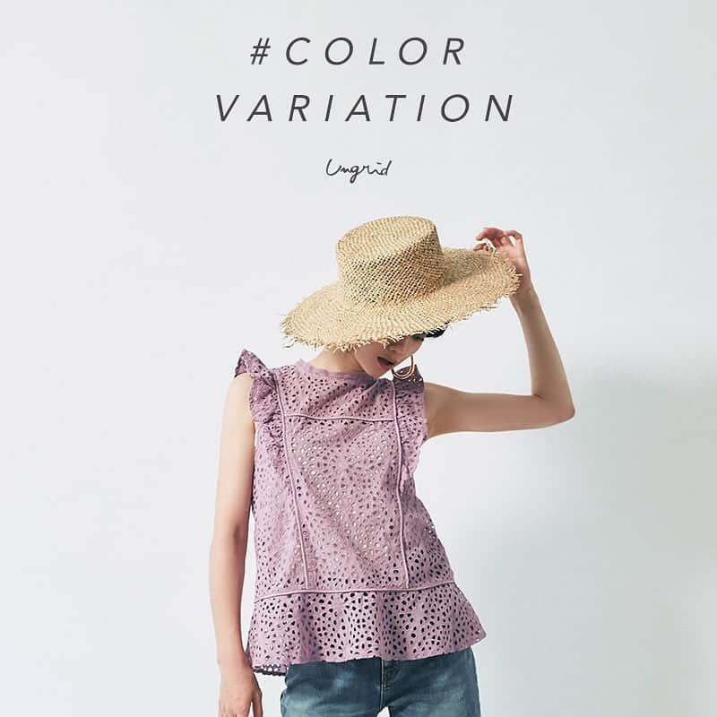 のインスタグラム：「. RUNWAY channel【pick up topics】 ー #ColorVariation ー いつものコーデにカラーを取り入れて 一味違ったスタイリングを . model @mai_miyagi . TOPICSは、 @ungrid_official  #TOPページURLよりチェック✔︎ . #ungrid #ungrid_official #RUNWAYchannel」