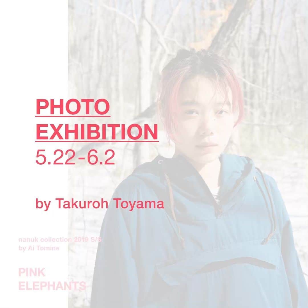 nanukさんのインスタグラム写真 - (nanukInstagram)「. . nanuk collection 2019s/s 「 PINK ELEPHANTS」  PHOTO EXHIBITION by Takuroh Toyama . 5/22(水)〜6/2(日) @nanukhair (渋谷区渋谷1-11-3 第1小山ビル4F) 水-金 12:00-20:00 / 土-日 11:00-19:00 定休日 月火 . 5/21 Opening Reception ( Invitation Only ) ※招待制となります。 . . - - 「 PINK ELEPHANTS 」 nanuk collection 2019s/s by  Ai Tomine - Model  Nairu Yamamoto  Photo  Takuroh Toyama  Art Direction  Zion Yoshino  Book Design  Sou Numata . - - #nanukcollection」5月16日 22時22分 - nanukhair