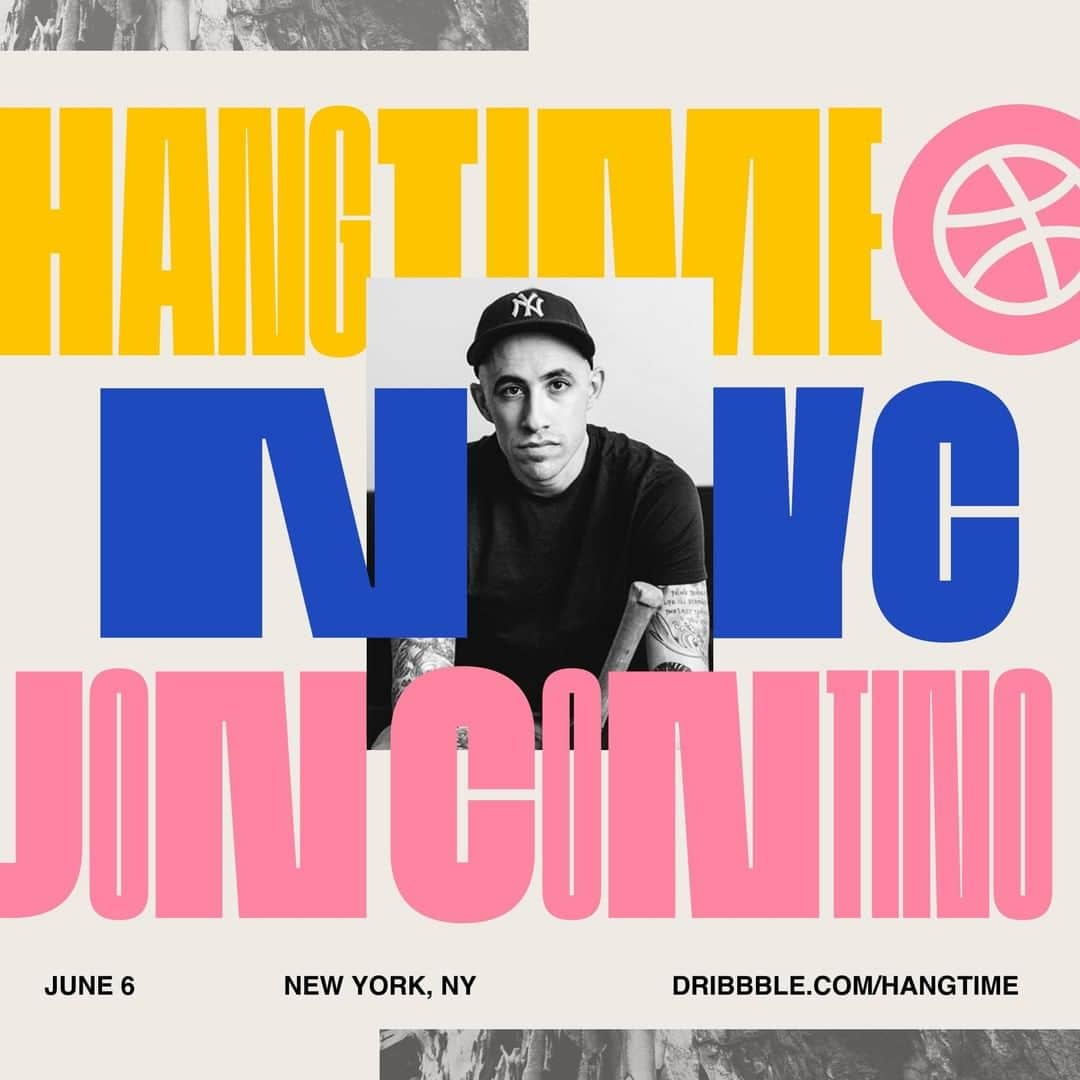 Dribbbleさんのインスタグラム写真 - (DribbbleInstagram)「Get ready! New York native, @joncontino, is speaking at Hang Time NYC, our one-day design fest! Save $100 on your ticket w/discount code hangtimesocial⠀ Ticket link in bio.⠀ ⠀ #hangtimenyc #dribbble」5月16日 23時05分 - dribbble