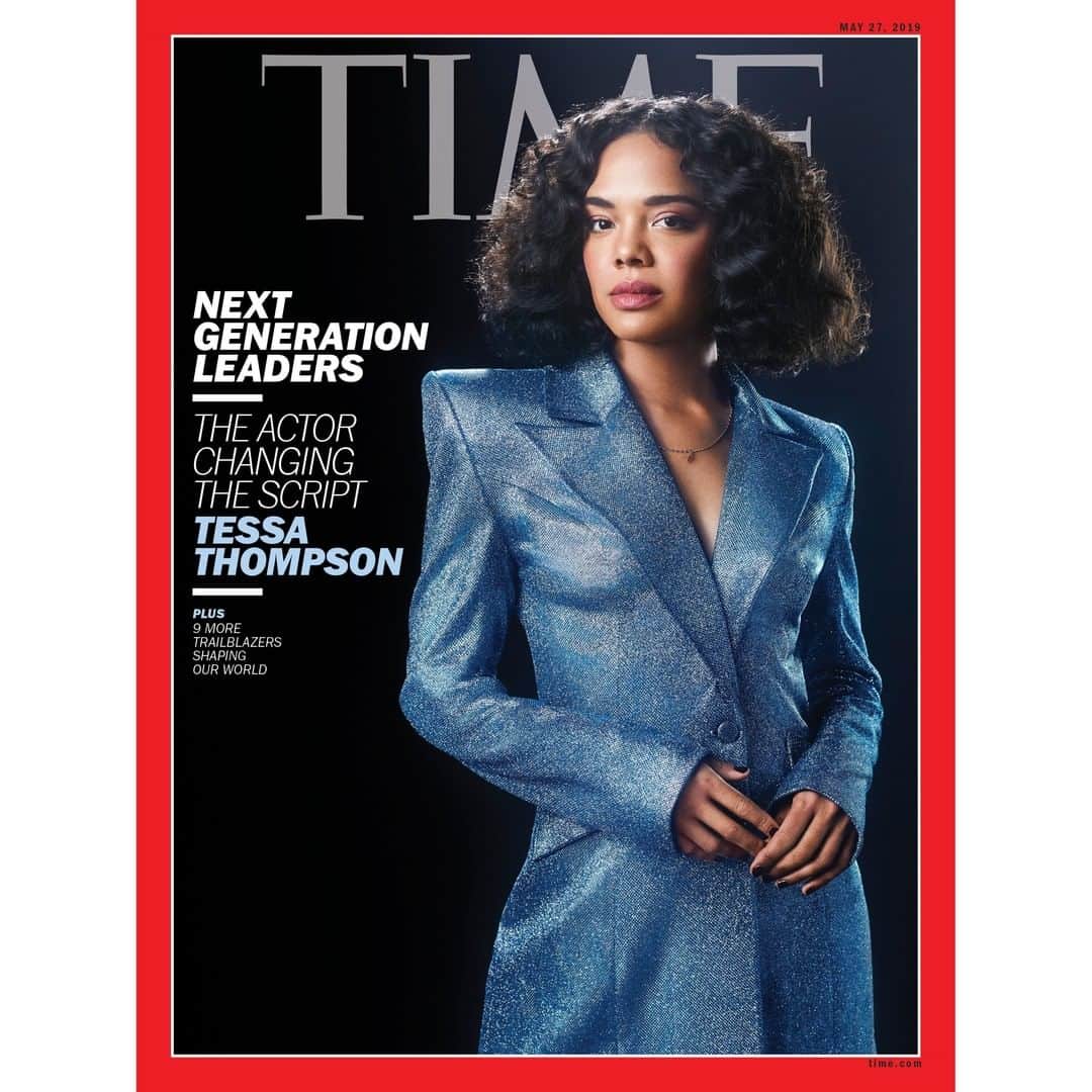 TIME Magazineさんのインスタグラム写真 - (TIME MagazineInstagram)「Two years ago in a tweet, @tessamaethompson simply reminded fans that Valkyrie, the Marvel superhero she plays in Thor: Ragnarok and again in Avengers: Endgame, is bisexual, at least according to the comic books that inspired both films. But since a scene making Valkyrie’s sexuality clear was cut from the film, Thompson, who identifies as queer, found herself in the position of having to speak out about representation. “You don’t want to bite the hand that feeds you,” she tells @edockterman. “But I think a friendly bite is okay. Inclusion doesn’t happen by mistake. You have to push people. Sometimes shame is a powerful tool.” She pauses. “That wasn’t necessarily my intention, but I don’t mind it being a dare.” Thompson, 35, understands that all sorts of moviegoers are desperate to see reflections of themselves onscreen, but she also argues for the power of the #movies to create empathy. When she was on the press tour for Thor: Ragnarok, plenty of journalists praised the character as a strong role model for little girls. She would always correct them: “Little girls, little boys, and little people who don’t know what they are yet. As women or people of color we grow up having to identify with white dudes.” It’s time to flip that around. Thompson is in the 2019 class of Next Generation Leaders, featuring rising stars in politics, technology, culture, science, sports and entertainment. Read more, and see the full list, at the link in bio. Photograph by @gizellehernandez for TIME」5月16日 23時19分 - time