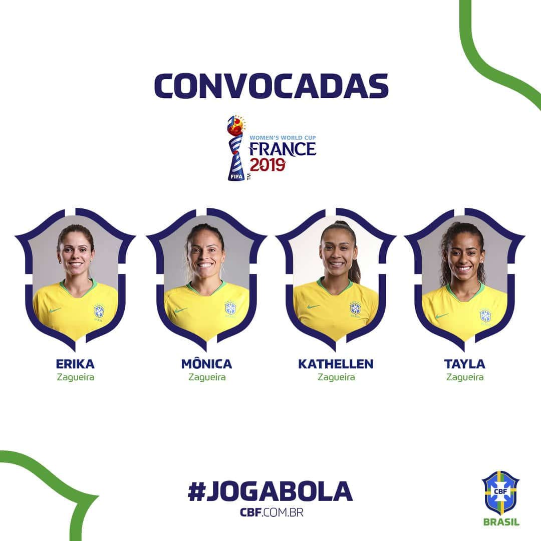 サッカー ブラジル代表チームさんのインスタグラム写真 - (サッカー ブラジル代表チームInstagram)「A #SeleçãoFeminina já está convocada para a Copa do Mundo da França! ⠀ Hora de conferir novamente a lista! ⚽🇧🇷 ⠀ #GuerreirasdoBrasil #JogaBola」5月16日 23時50分 - cbf_futebol