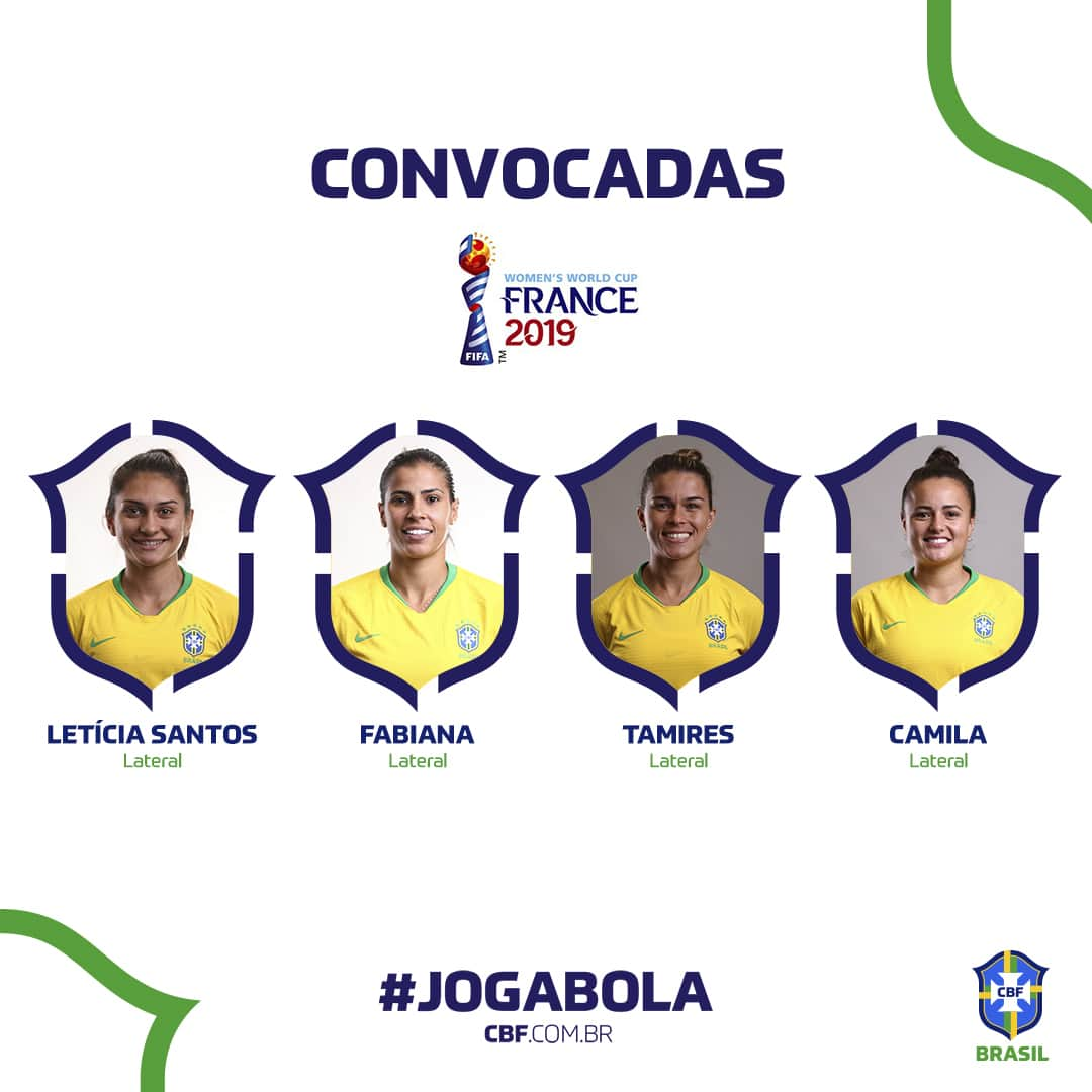 サッカー ブラジル代表チームさんのインスタグラム写真 - (サッカー ブラジル代表チームInstagram)「A #SeleçãoFeminina já está convocada para a Copa do Mundo da França! ⠀ Hora de conferir novamente a lista! ⚽🇧🇷 ⠀ #GuerreirasdoBrasil #JogaBola」5月16日 23時50分 - cbf_futebol