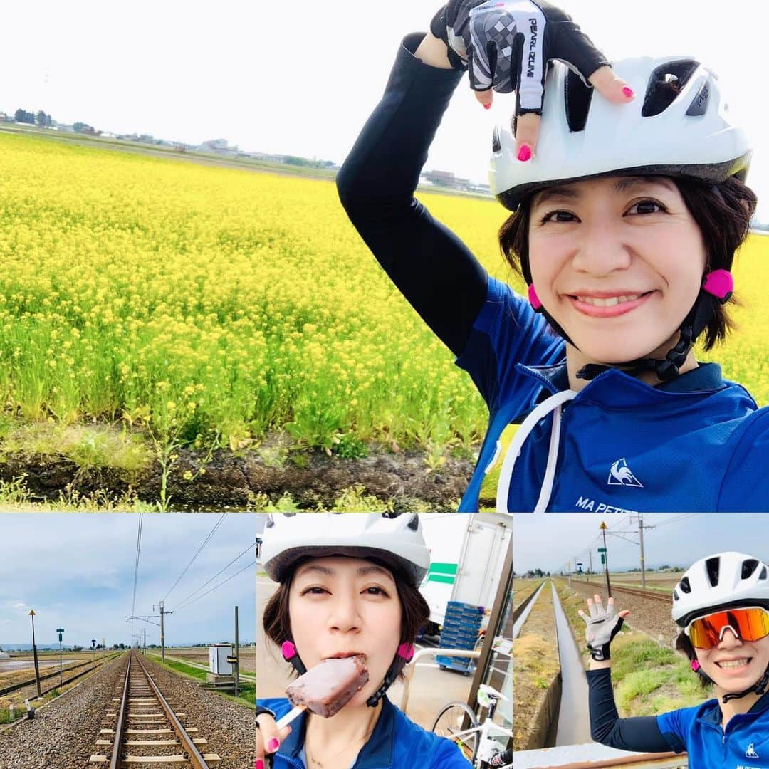 サトウヒロコさんのインスタグラム写真 - (サトウヒロコInstagram)「🚴‍♀️ 秋田ライドの続き。 #六郷 #横手 #美郷町 #ババヘラ #いなかった #ブラックサンダー #最高 ・ #サトウヒロコ #シンガーソングライダー #igdaily  #roadbike #road #ロードバイク #ライド #自転車 #チャリ #自転車部 #チャリ部 #自転車女子 #秋田 #ギター  #オランダ焼」5月17日 9時48分 - satohiroko1208