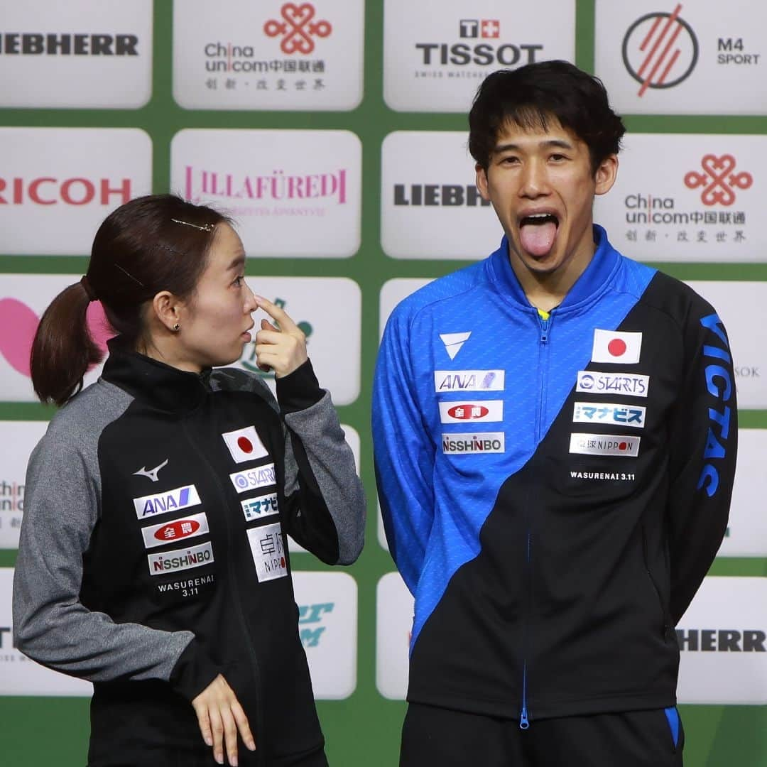 ITTF Worldさんのインスタグラム写真 - (ITTF WorldInstagram)「😛😛😛 #FridayFeeling 🤣🤣🤣 #CaptionThis」5月17日 10時35分 - wtt