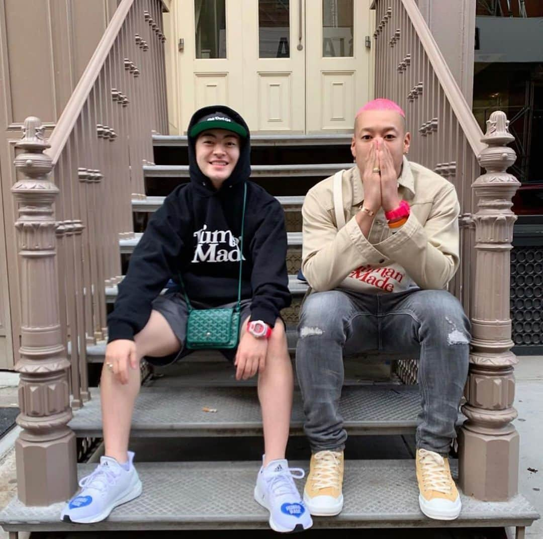 関口メンディーさんのインスタグラム写真 - (関口メンディーInstagram)「Walk around NYC🗽 w/ @nigo @dan_doyle_ @reo_sano_official_acc @verdy @paulowallo」5月17日 10時32分 - mandy_sekiguchi_official